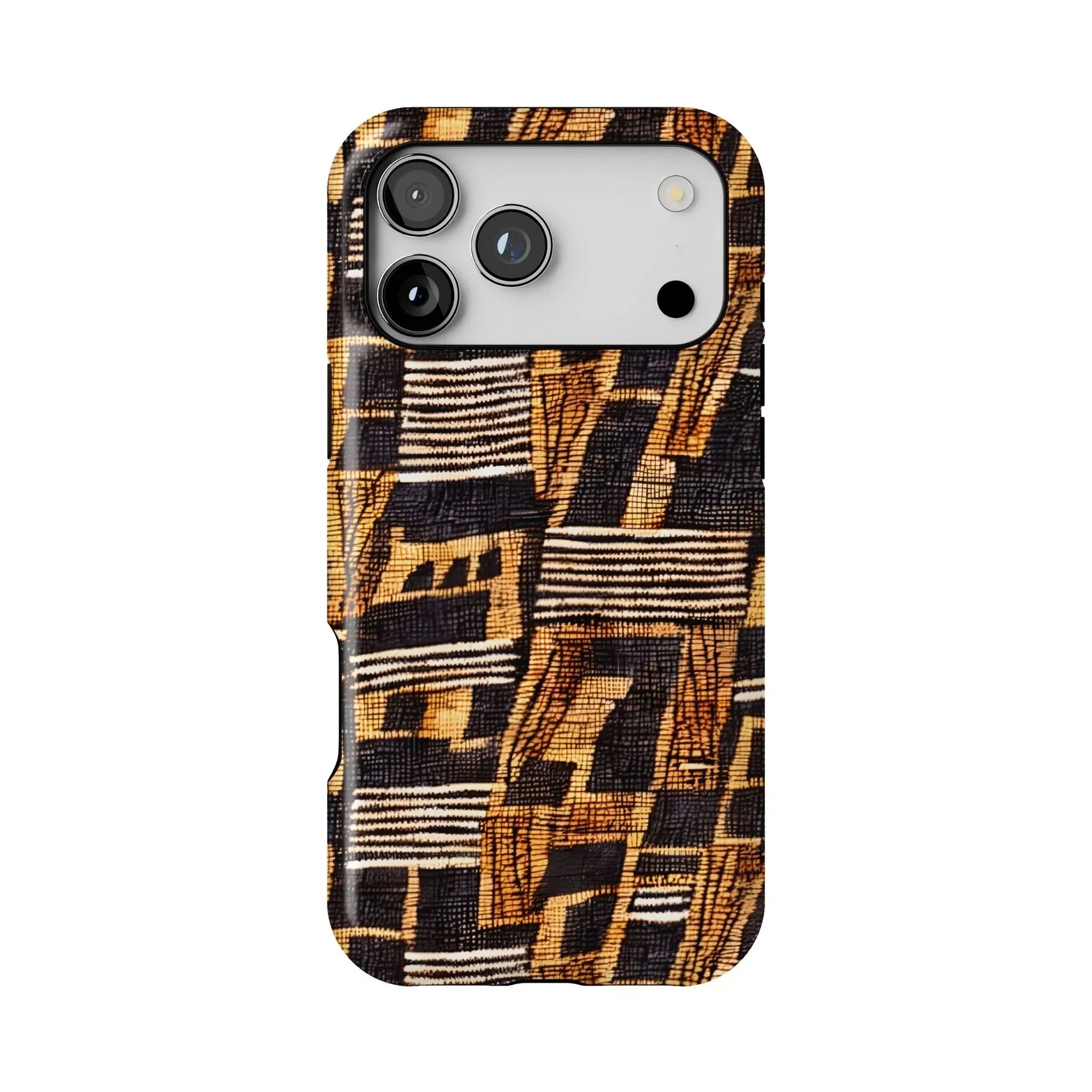 Timbuktu Gold Mud Cloth Tough MagSafe iPhone Case - The Global Wanderer
