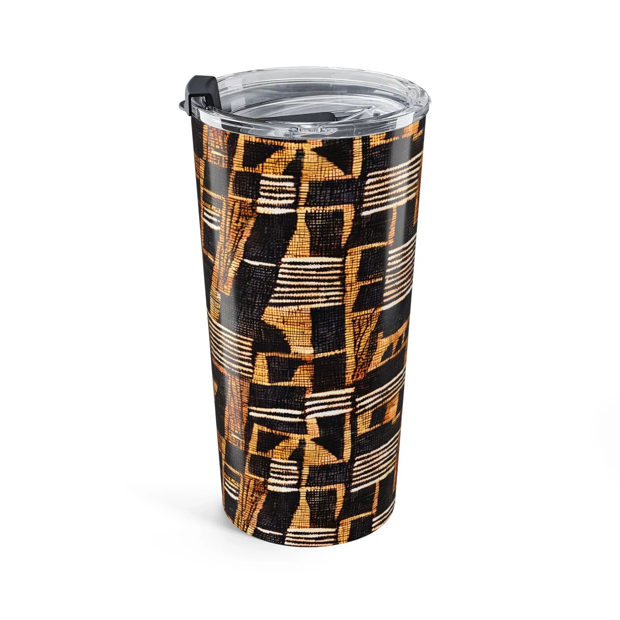 Timbuktu Gold Mud Cloth Tumbler - The Global Wanderer