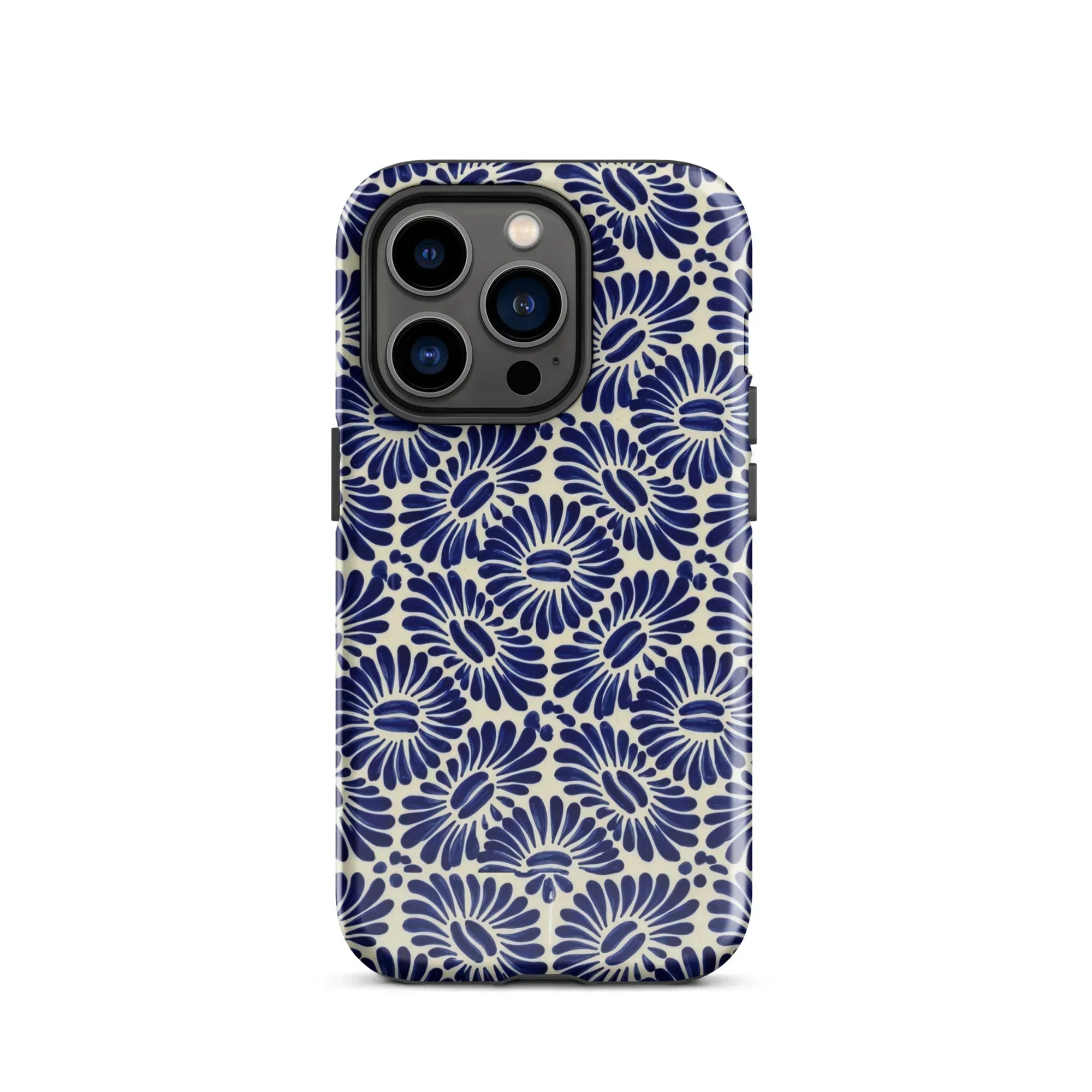 Tlaxcala Talavera Tile MagSafe iPhone Case - The Global Wanderer