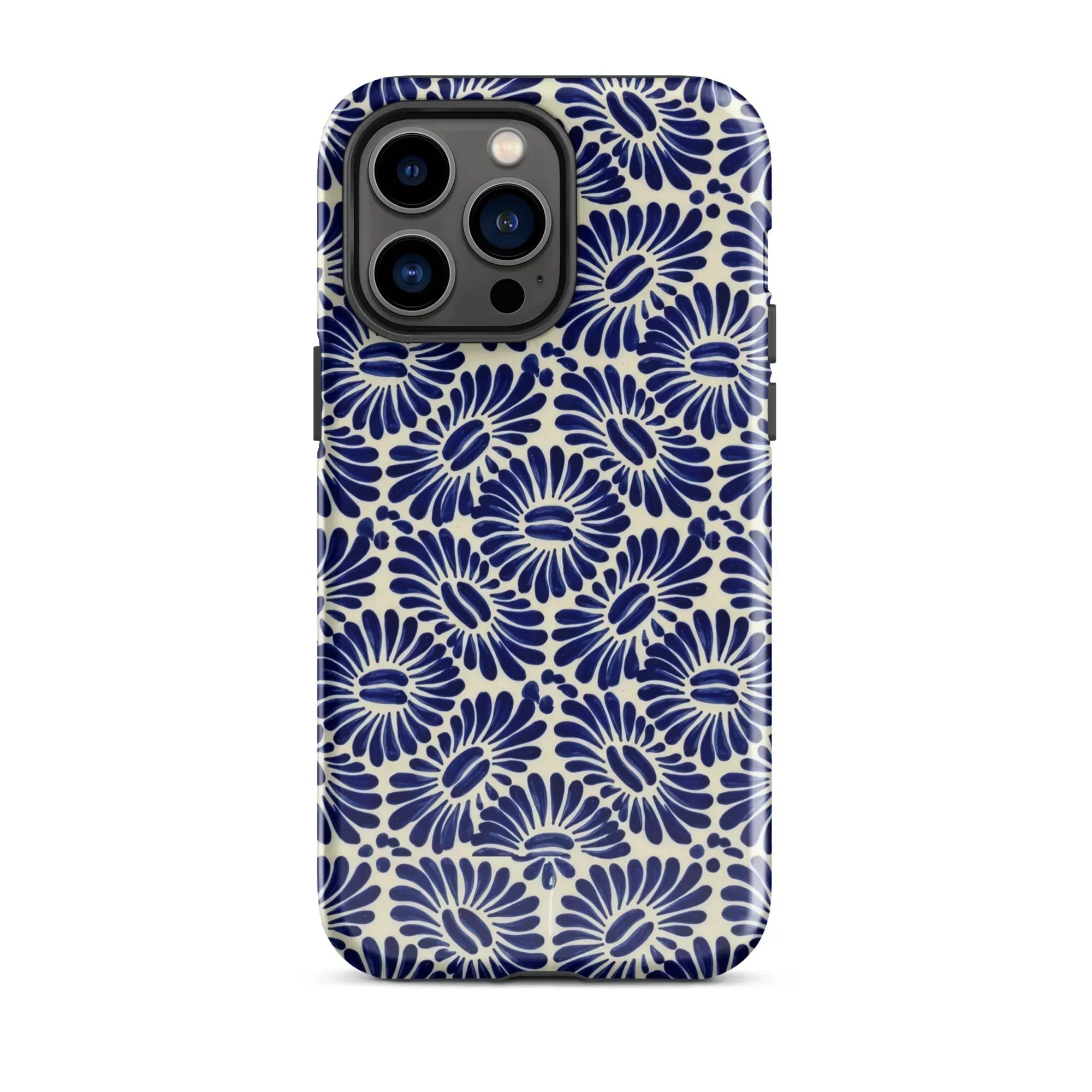 Tlaxcala Talavera Tile MagSafe iPhone Case - The Global Wanderer