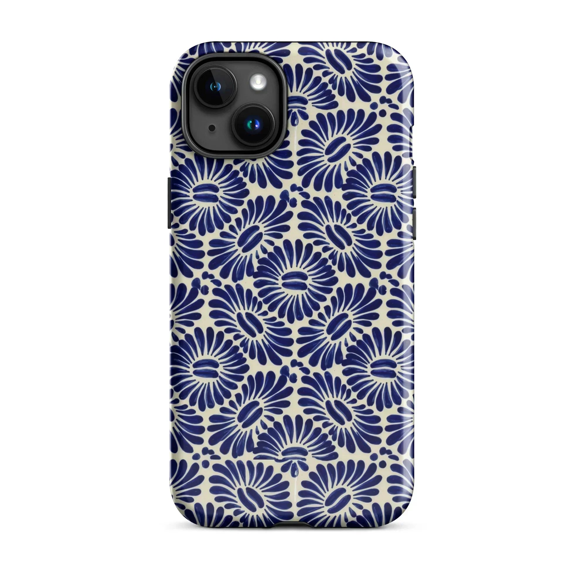 Tlaxcala Talavera Tile MagSafe iPhone Case - The Global Wanderer