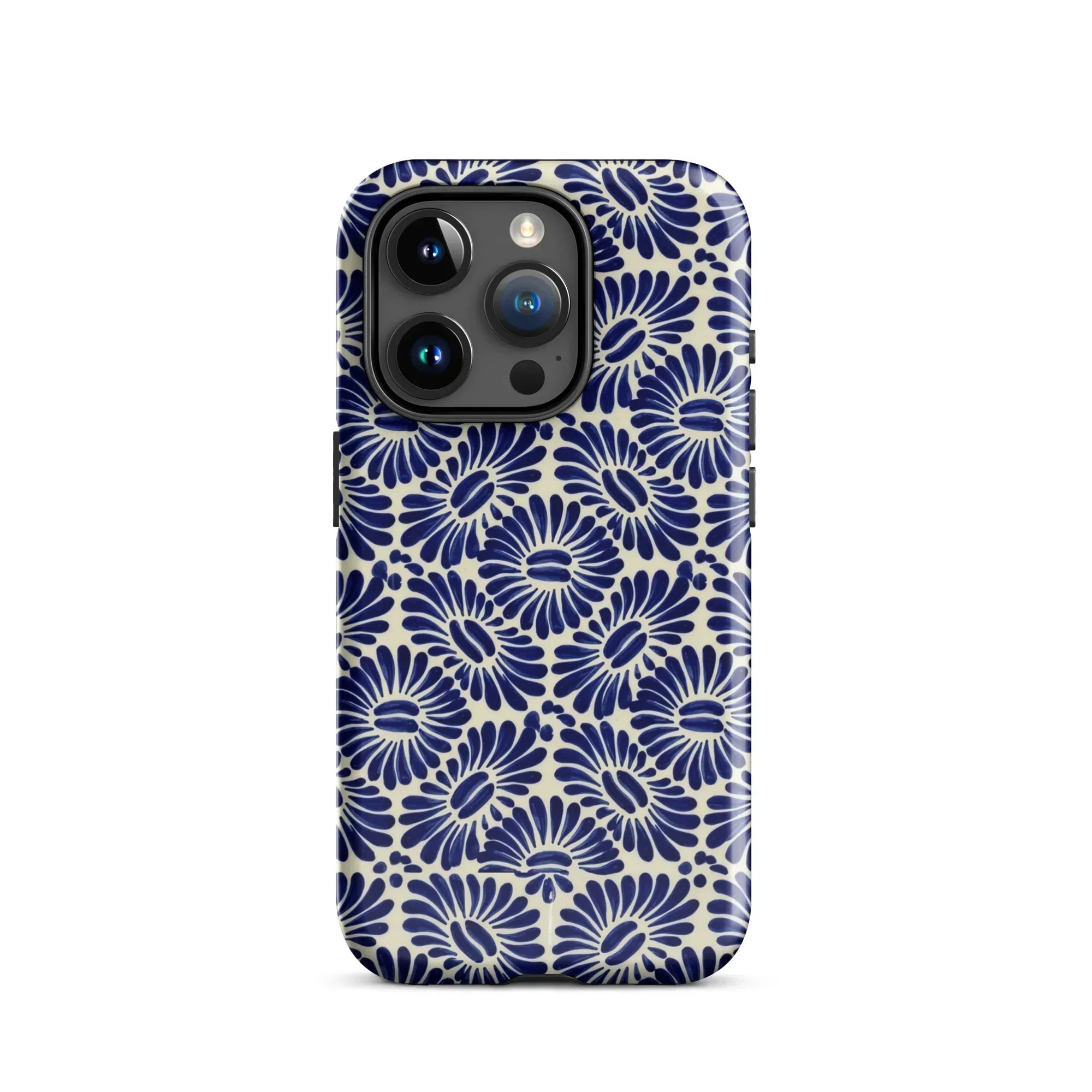 Tlaxcala Talavera Tile MagSafe iPhone Case - The Global Wanderer