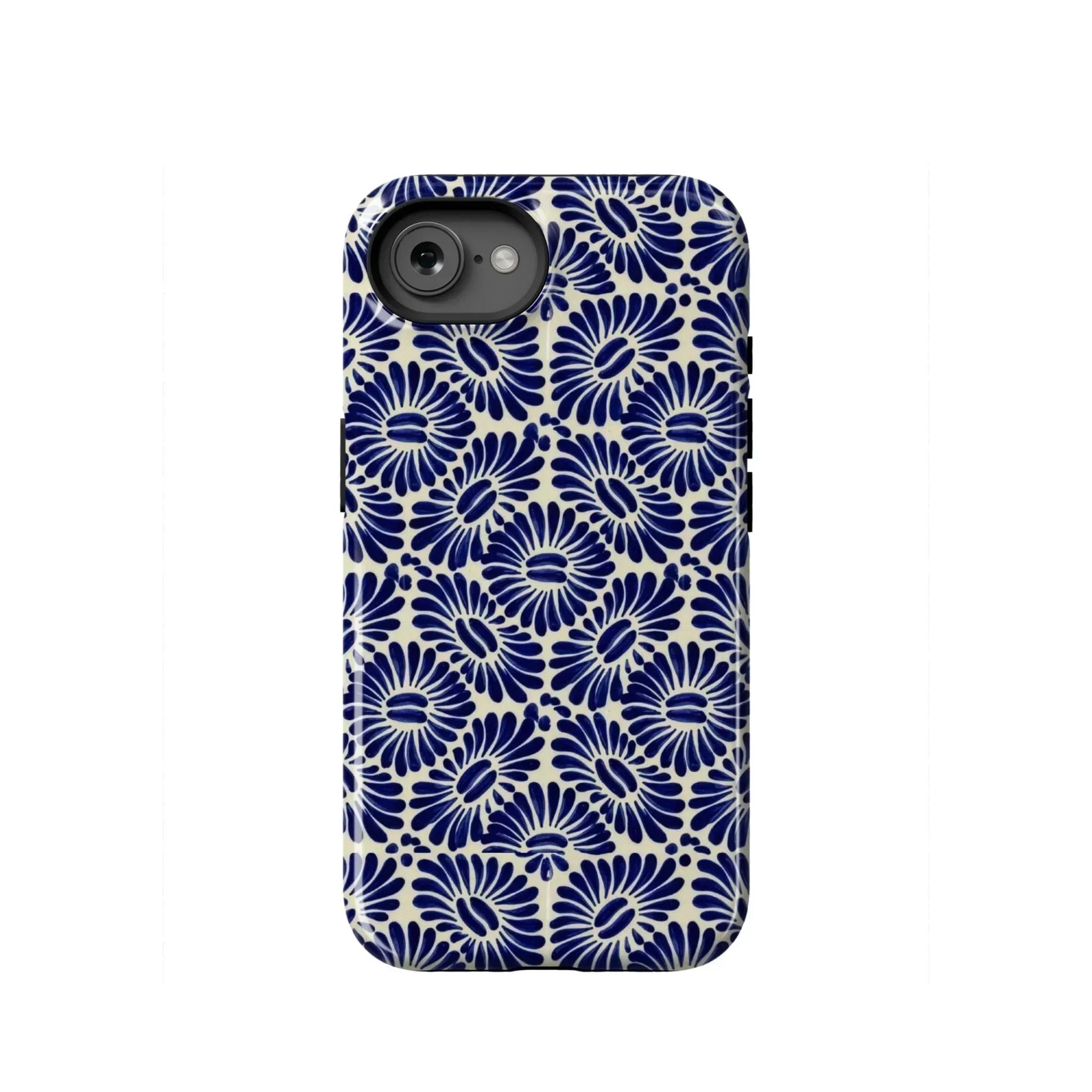 Tlaxcala Talavera Tile MagSafe iPhone Case - The Global Wanderer