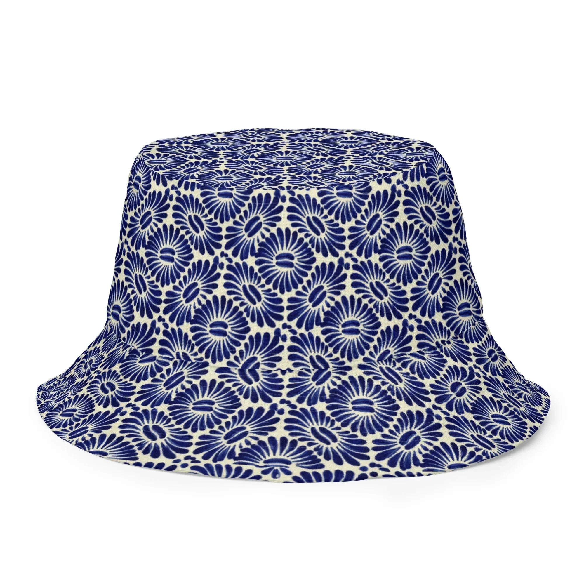 Tlaxcala Talavera Tile Reversible Bucket Hat - The Global Wanderer