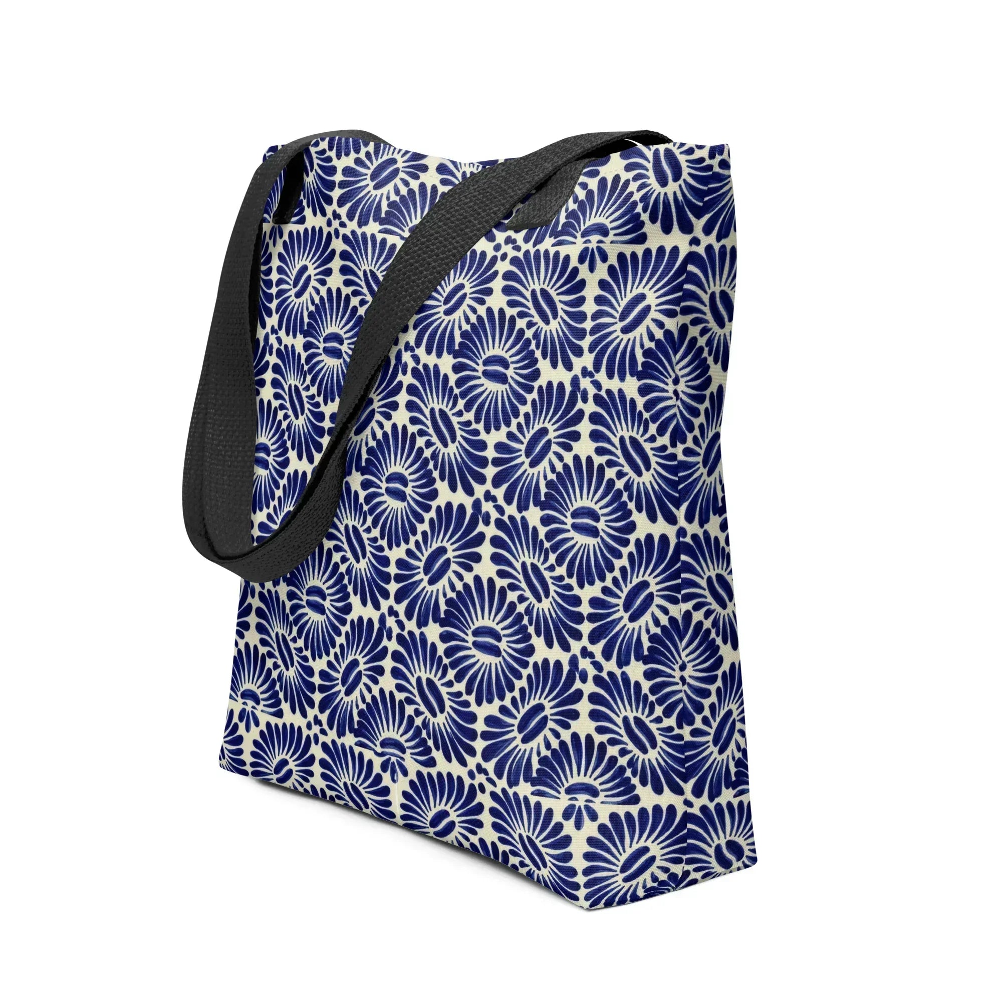 Tlaxcala Talavera Tile Tote Bag - The Global Wanderer