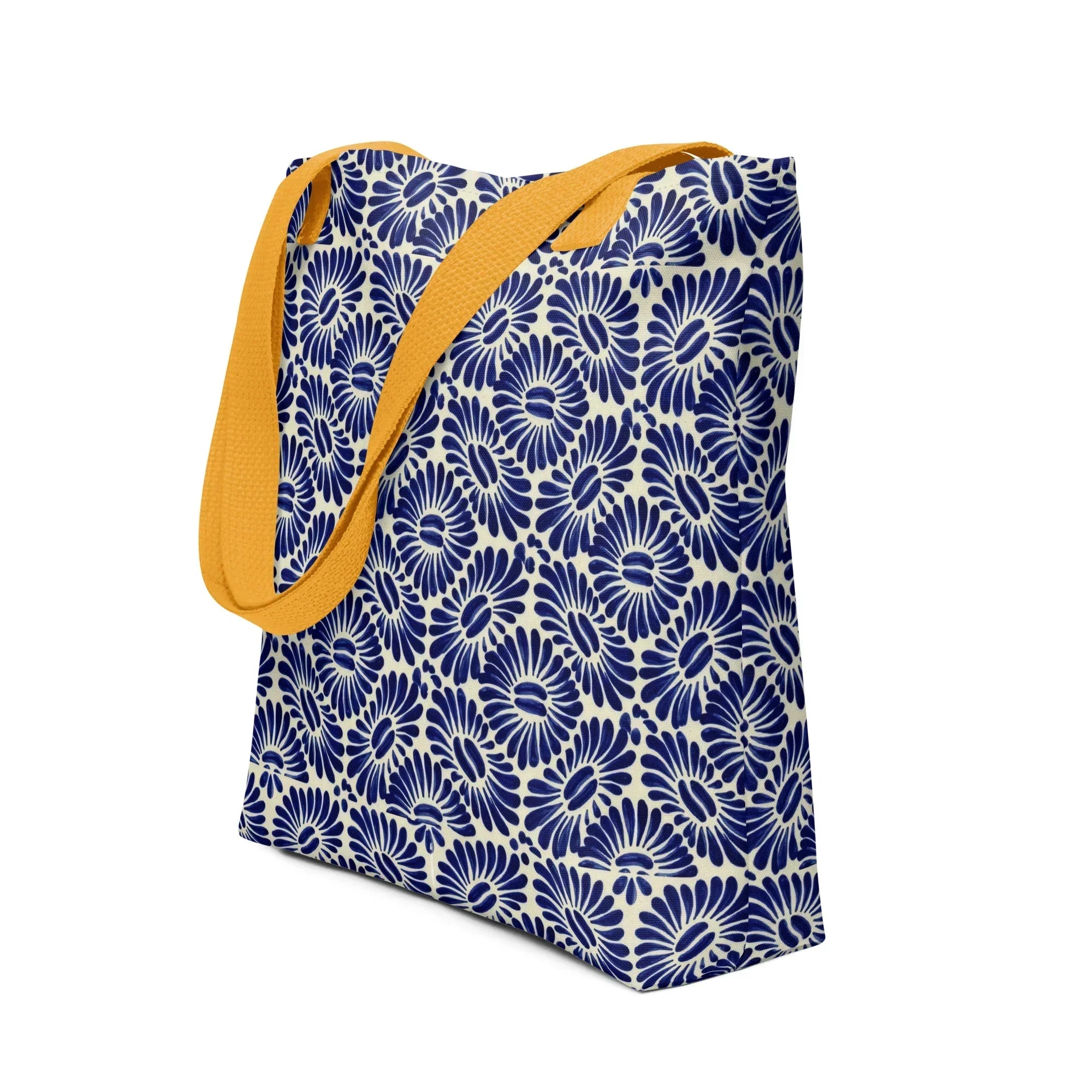 Tlaxcala Talavera Tile Tote Bag - The Global Wanderer
