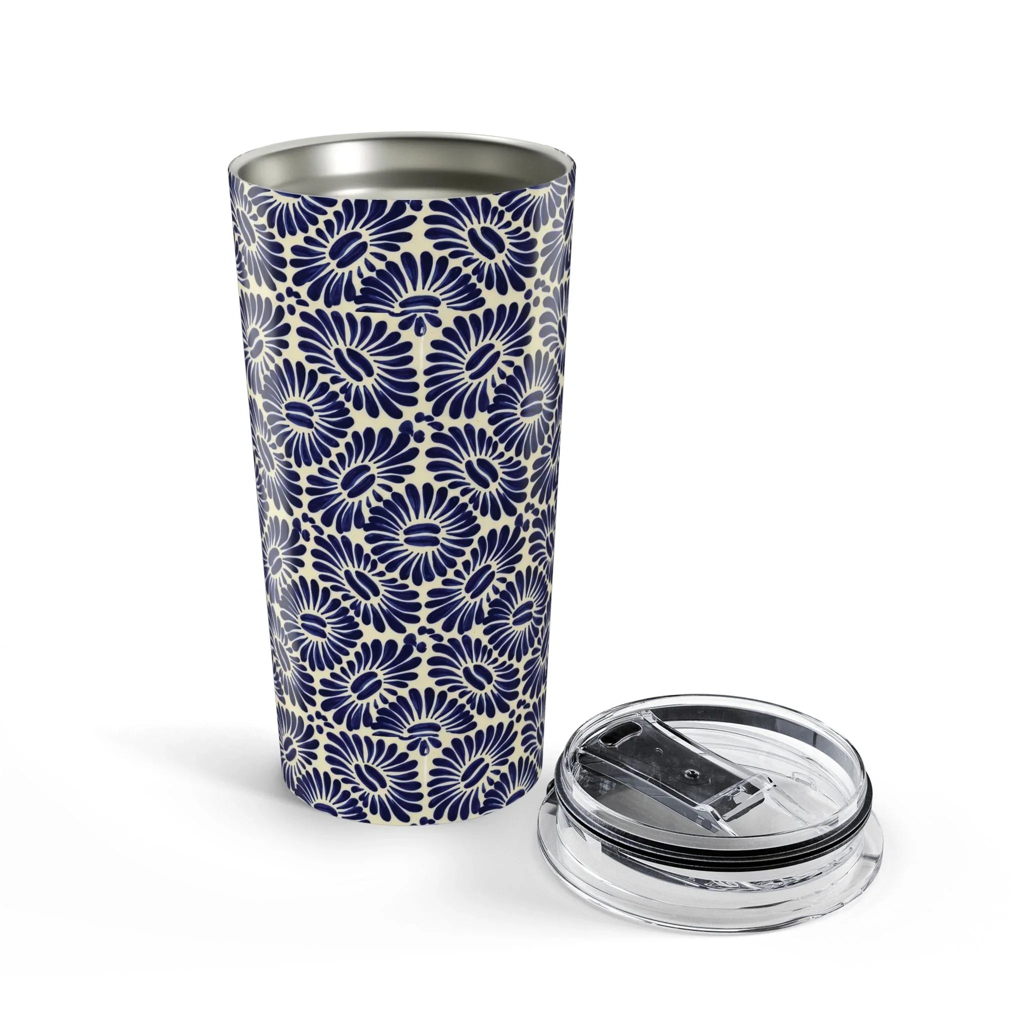 Tlaxcala Talavera Tile Tumbler - The Global Wanderer