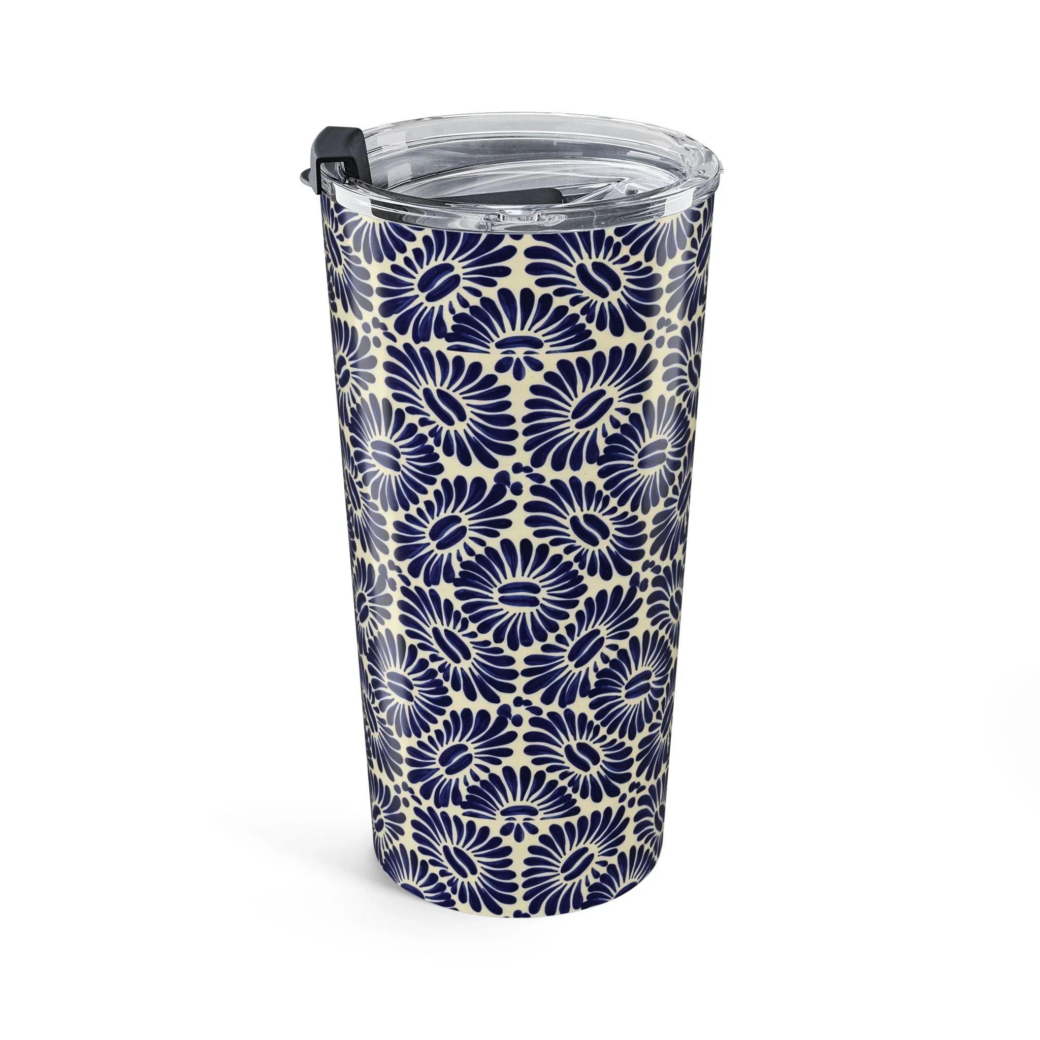 Tlaxcala Talavera Tile Tumbler - The Global Wanderer