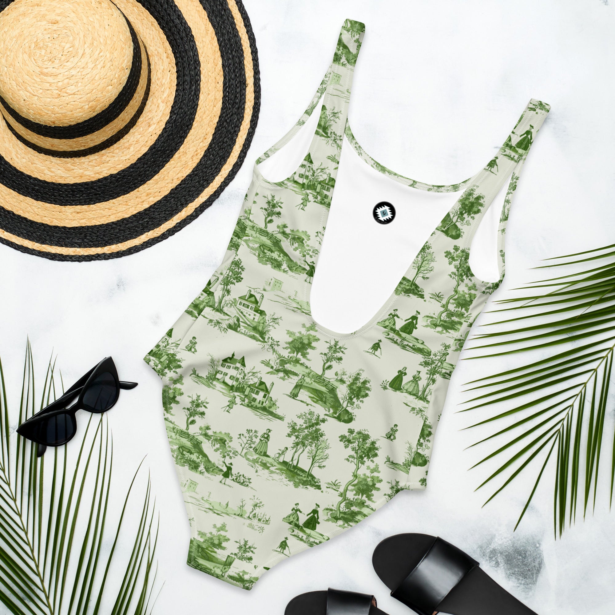 Toile d'Avignon One-Piece Swimsuit - The Global Wanderer