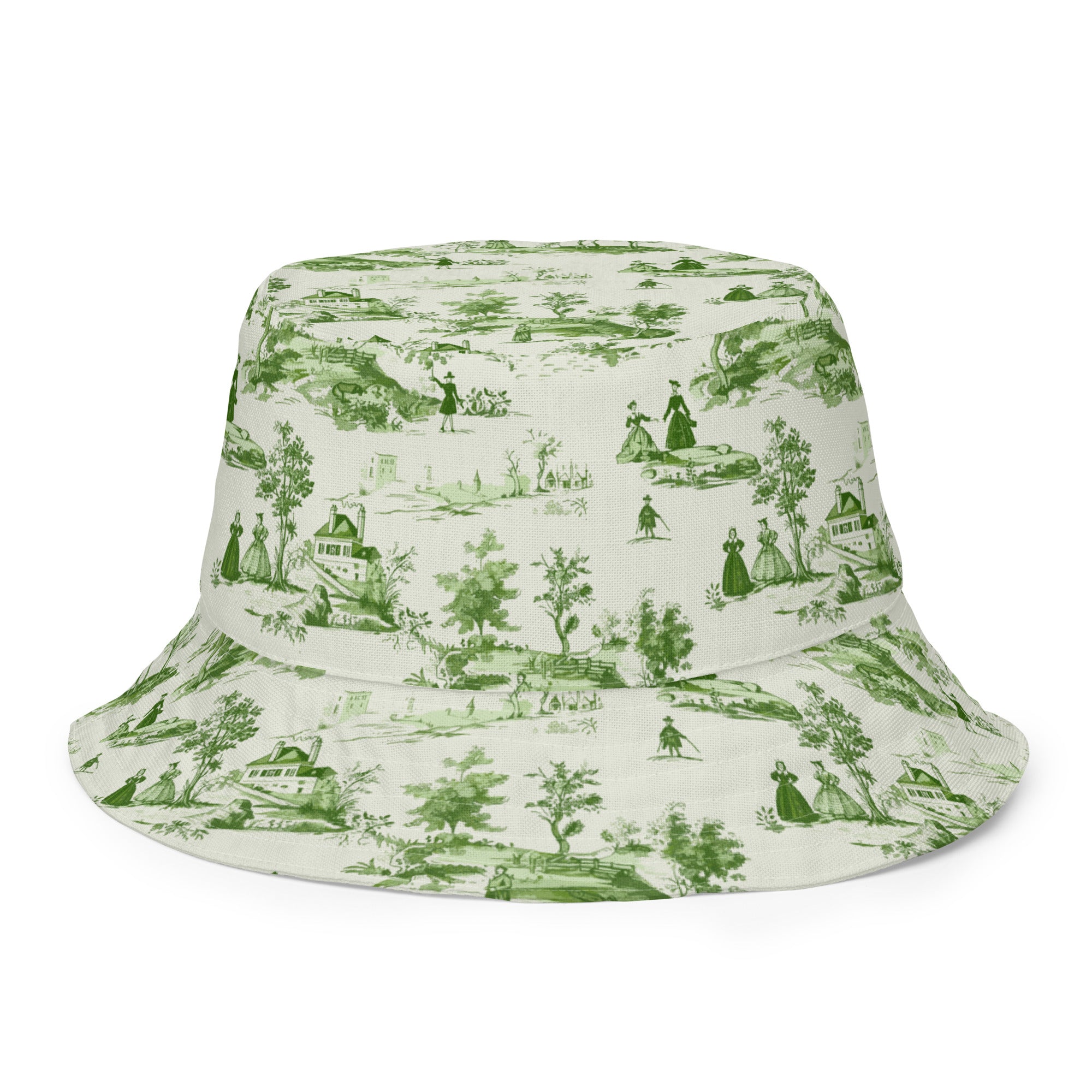 Toile d'Avignon Reversible Bucket Hat - The Global Wanderer