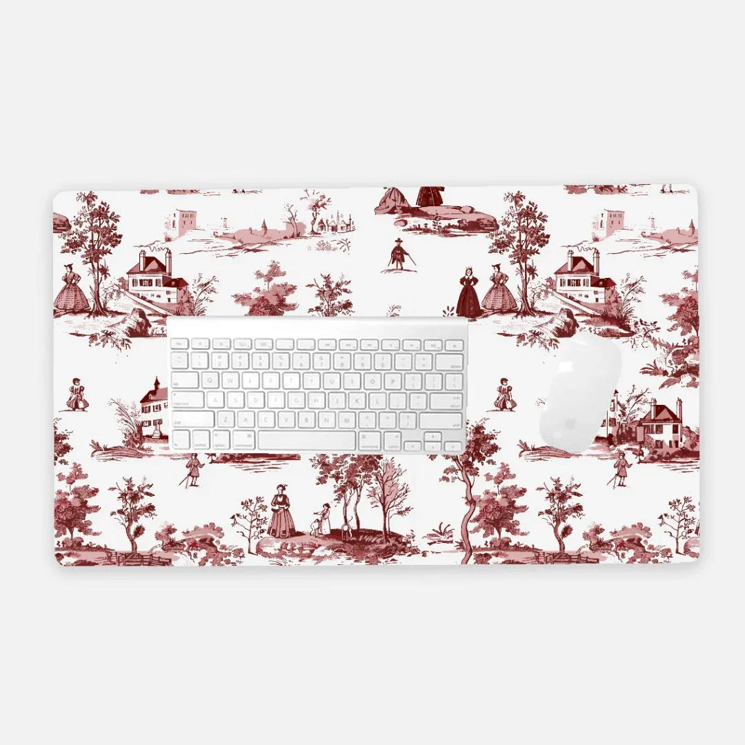 Toile de Rouen Desk Mat - The Global Wanderer