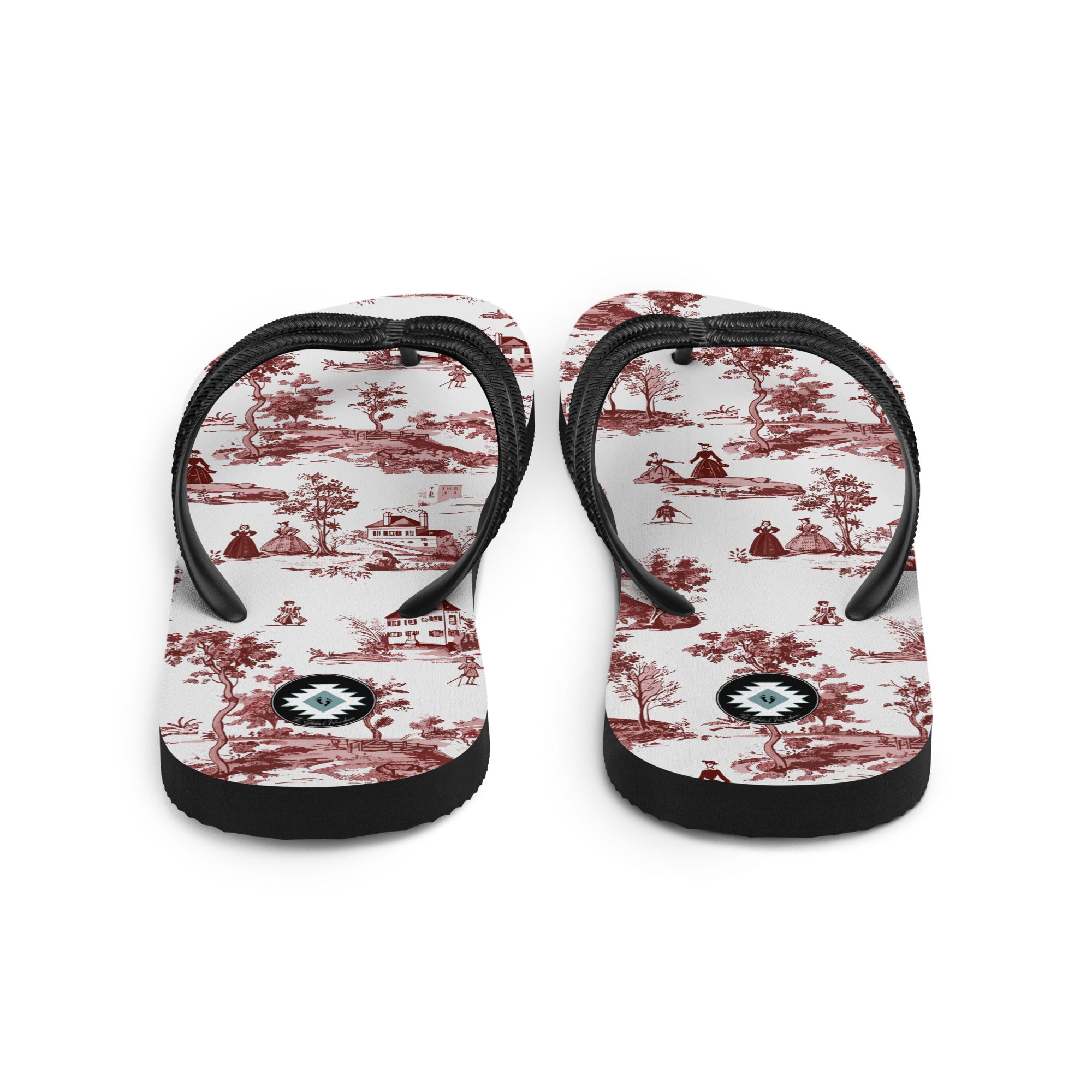 Toile de Rouen Flip Flops - The Global Wanderer