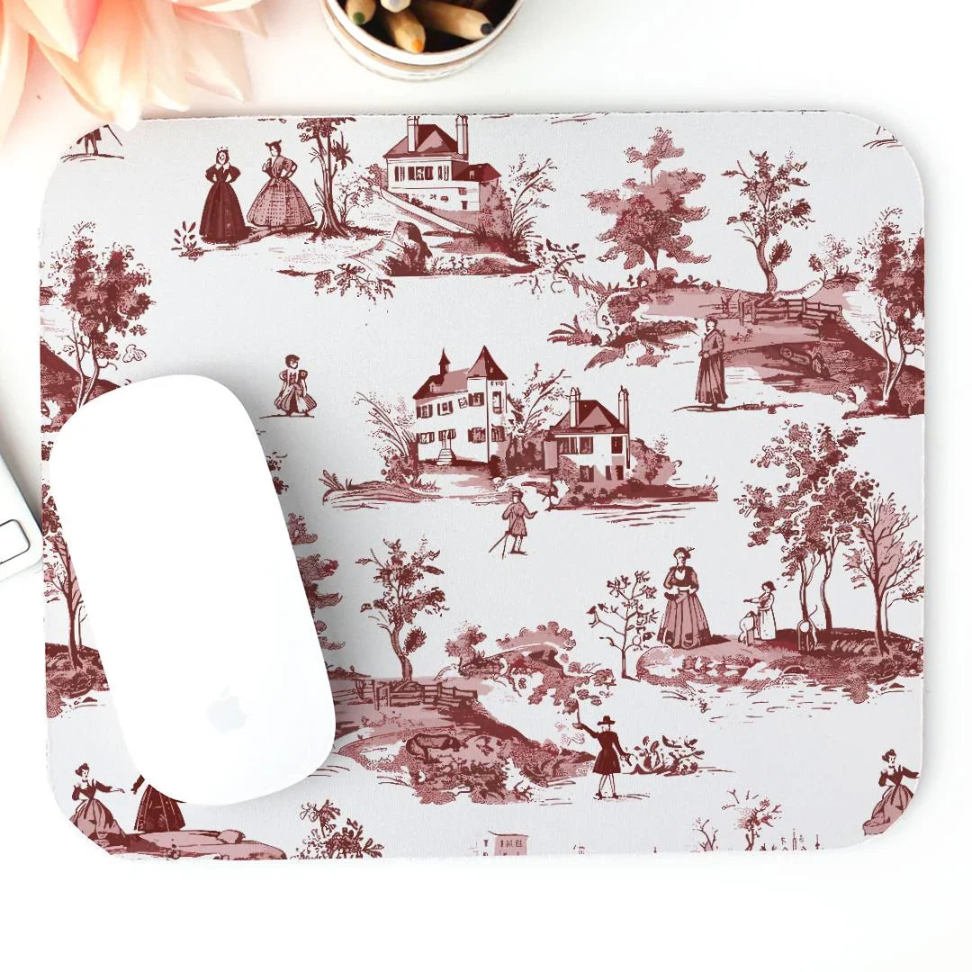 Toile de Rouen Mouse Pad - The Global Wanderer