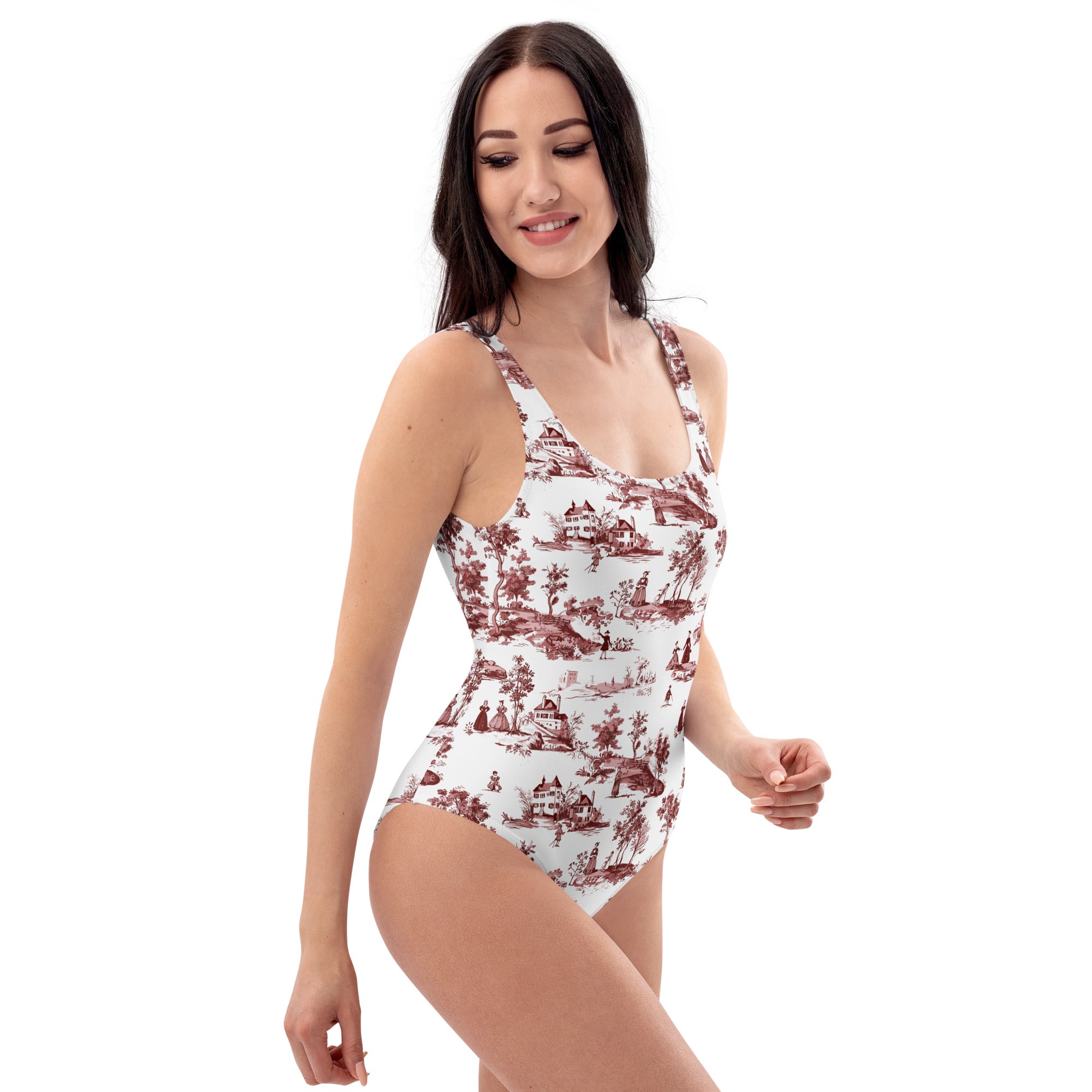 Toile de Rouen One-Piece Swimsuit - The Global Wanderer