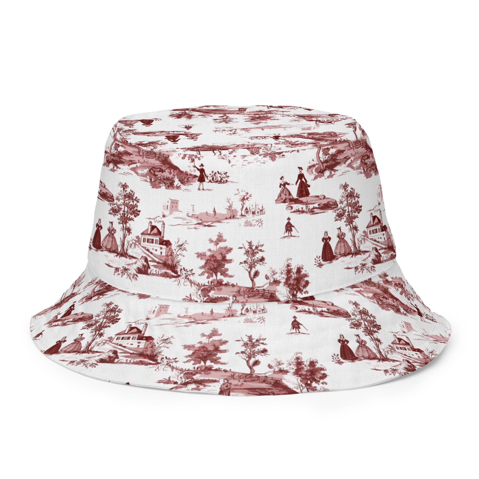 Toile de Rouen Reversible Bucket Hat - The Global Wanderer