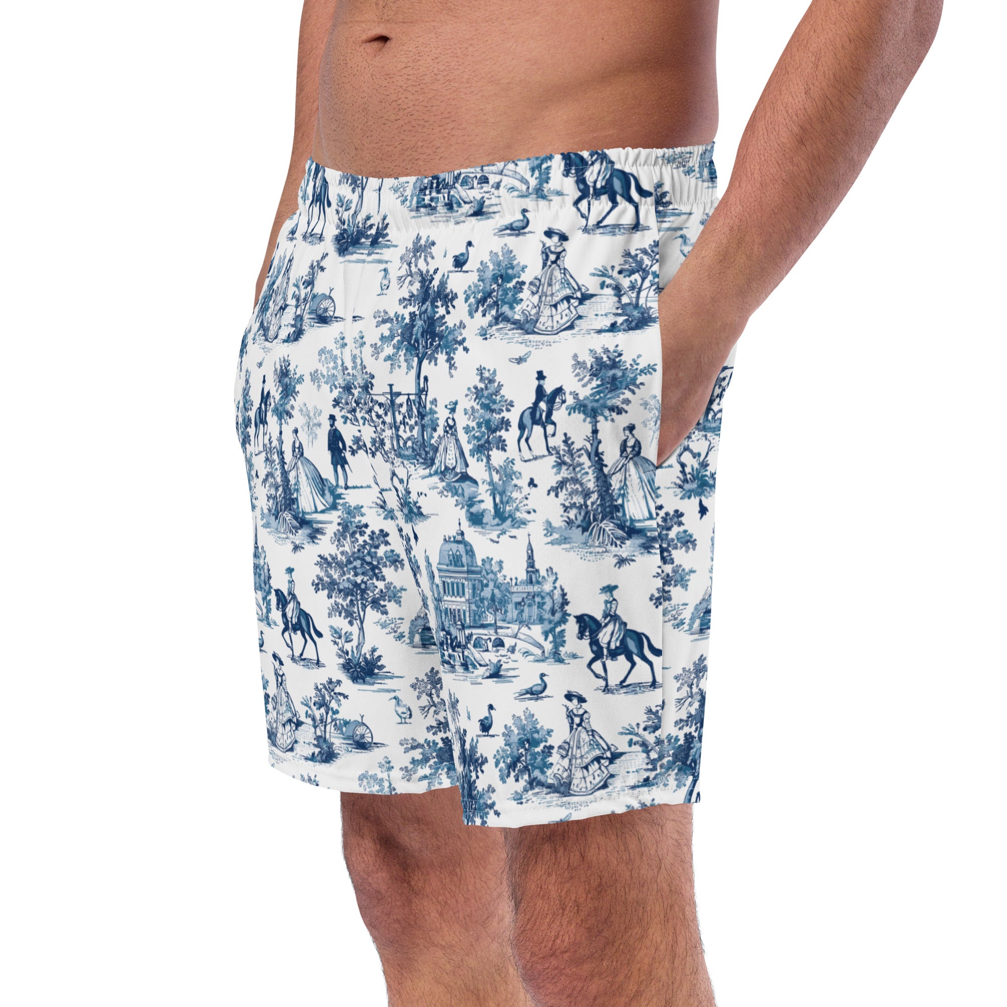 Toile de Versailles Recycled Swim Trunks - The Global Wanderer