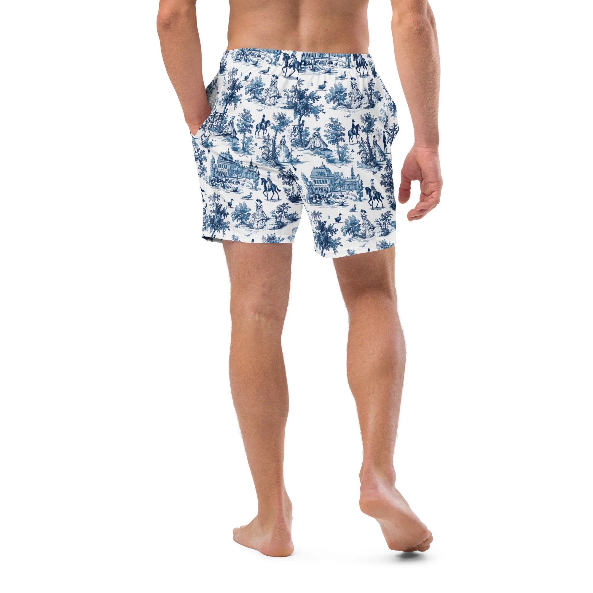 Toile de Versailles Recycled Swim Trunks - The Global Wanderer