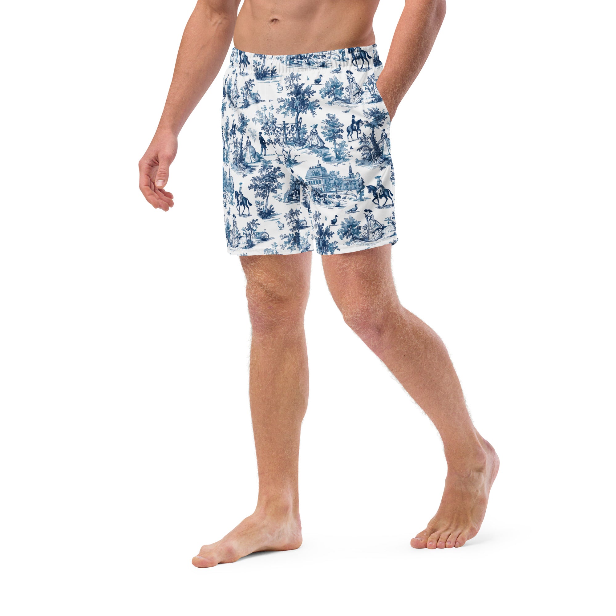 Toile de Versailles Recycled Swim Trunks - The Global Wanderer