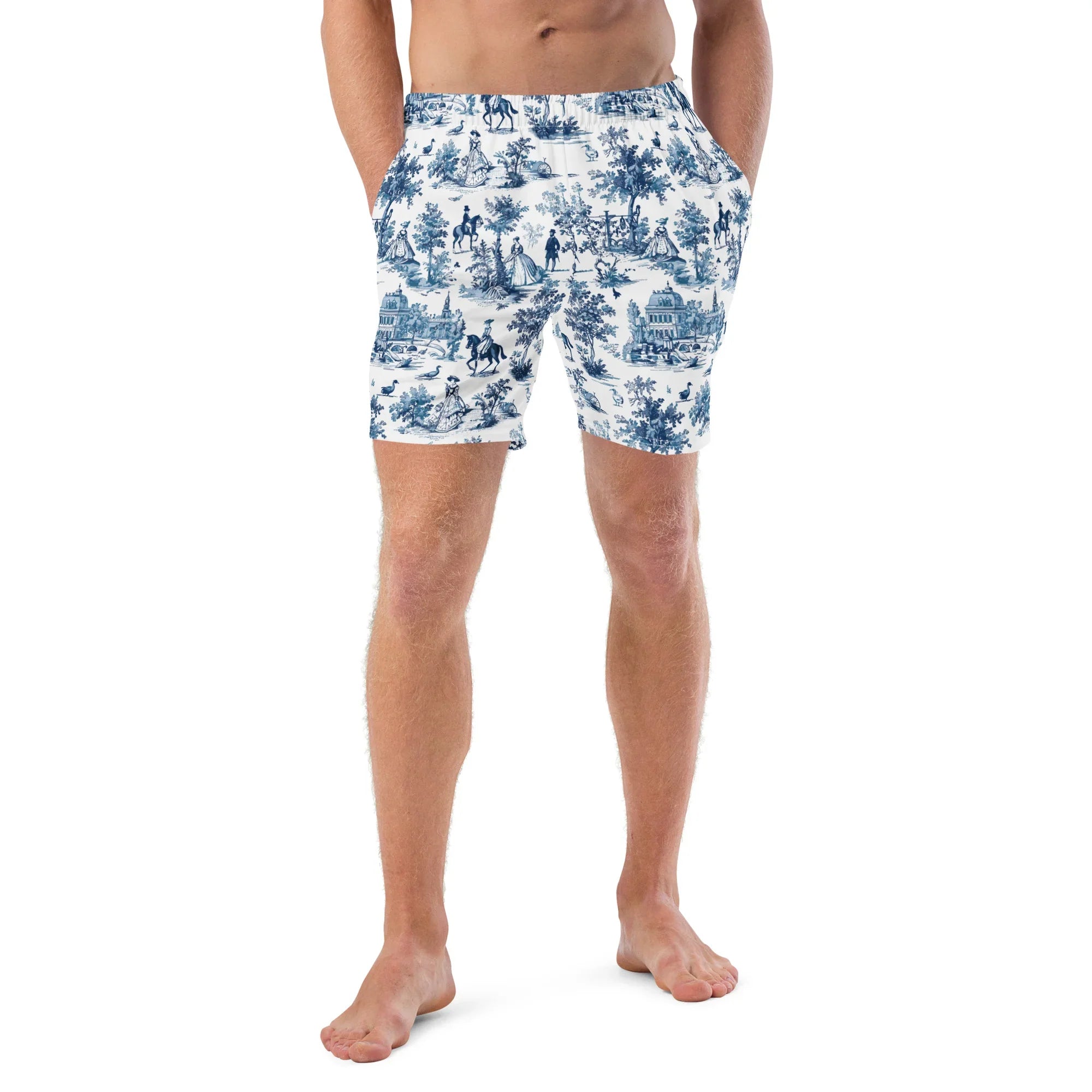 Toile de Versailles Recycled Swim Trunks - The Global Wanderer