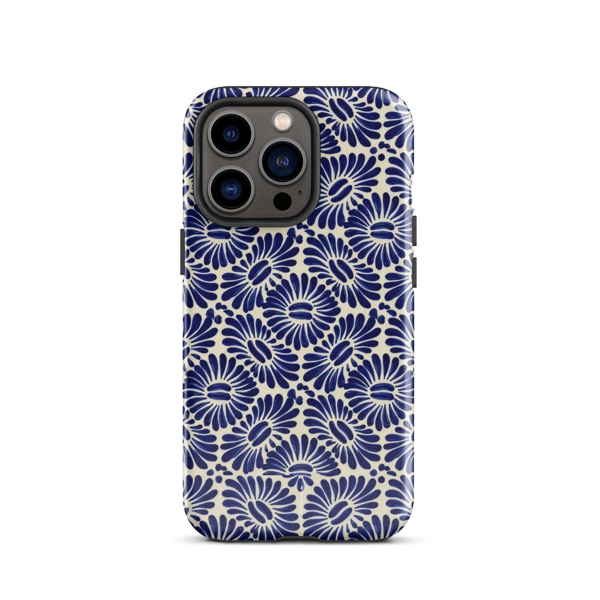 Tlaxcala Talavera Tile MagSafe iPhone Case - The Global Wanderer