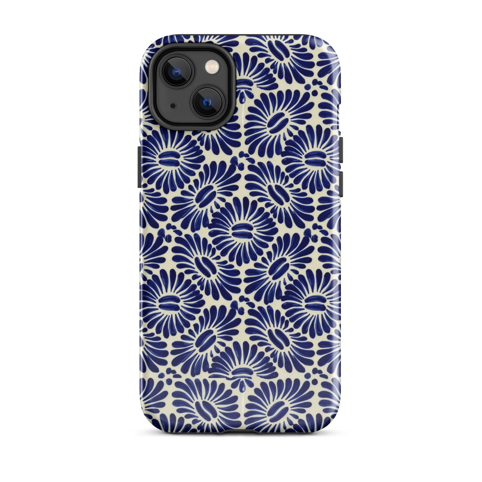 Tlaxcala Talavera Tile MagSafe iPhone Case - The Global Wanderer