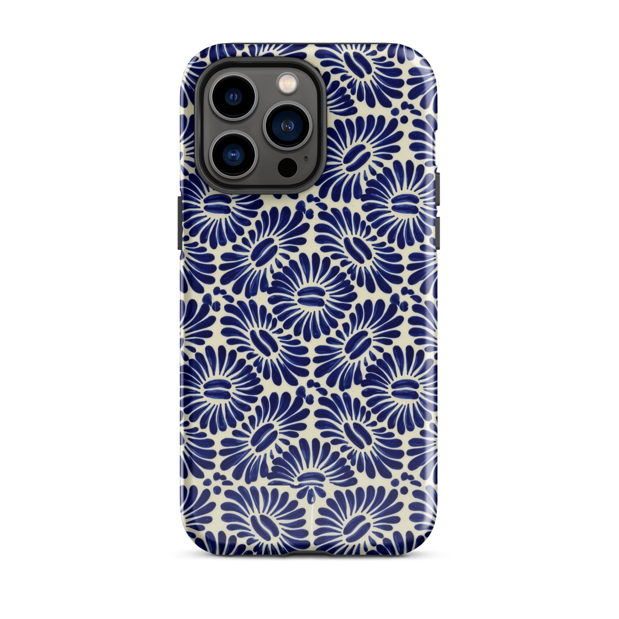 Tlaxcala Talavera Tile MagSafe iPhone Case - The Global Wanderer