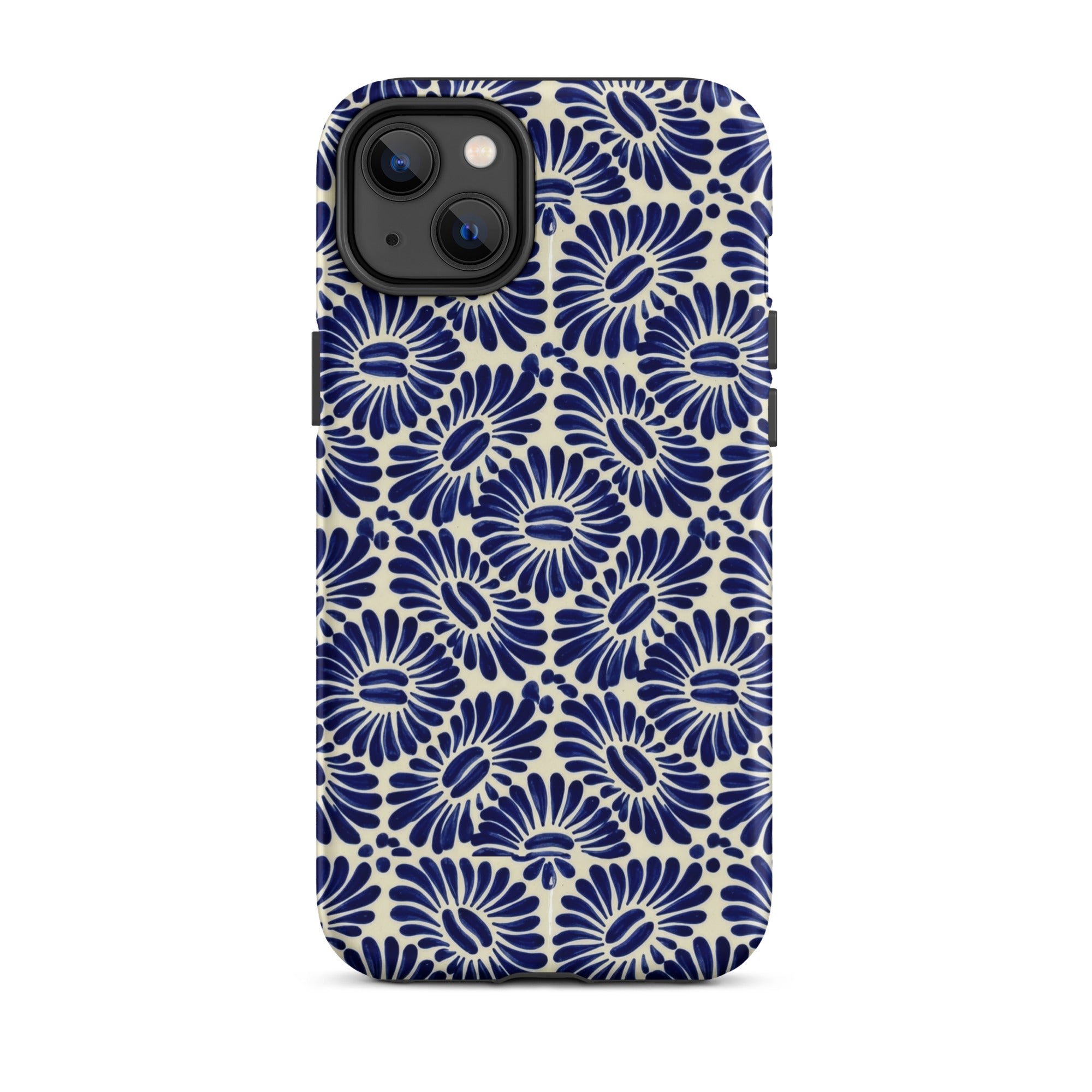 Tlaxcala Talavera Tile MagSafe iPhone Case - The Global Wanderer
