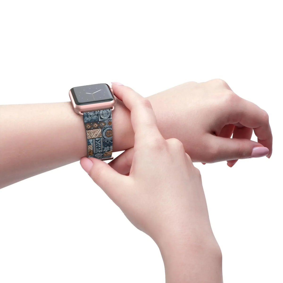 Trade Wind Tapa Cloth Apple Watch Band - The Global Wanderer