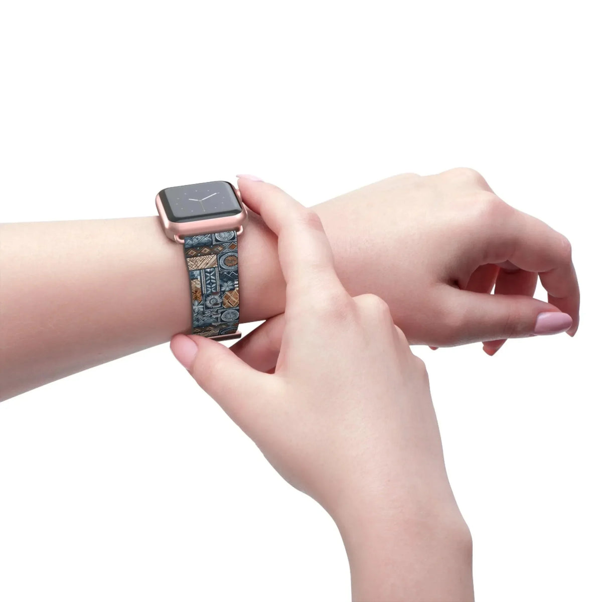 Trade Wind Tapa Cloth Apple Watch Band - The Global Wanderer