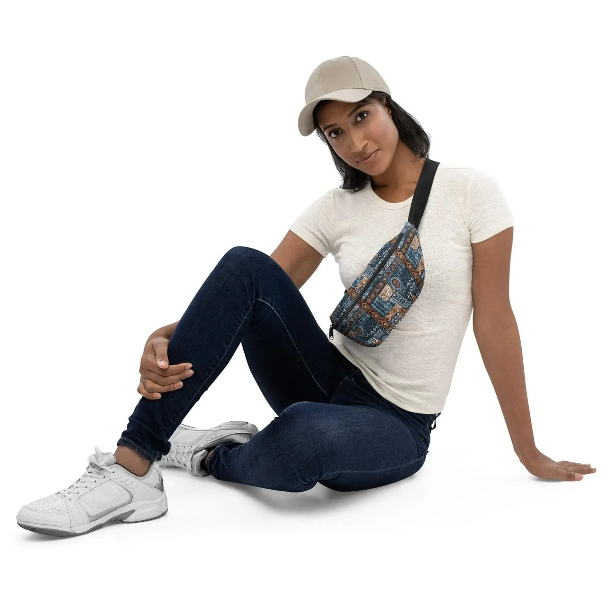 Trade Wind Tapa Cloth Fanny Pack - The Global Wanderer