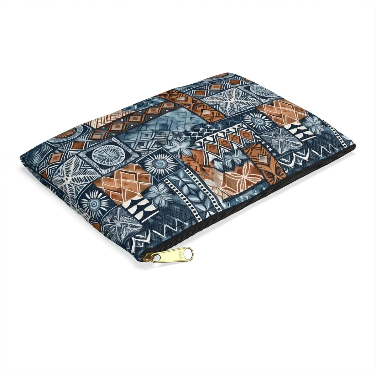 Trade Wind Tapa Cloth Flat Pouch - The Global Wanderer