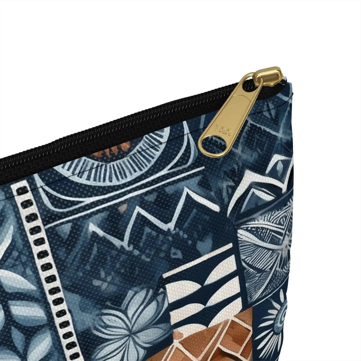 Trade Wind Tapa Cloth Flat Pouch - The Global Wanderer