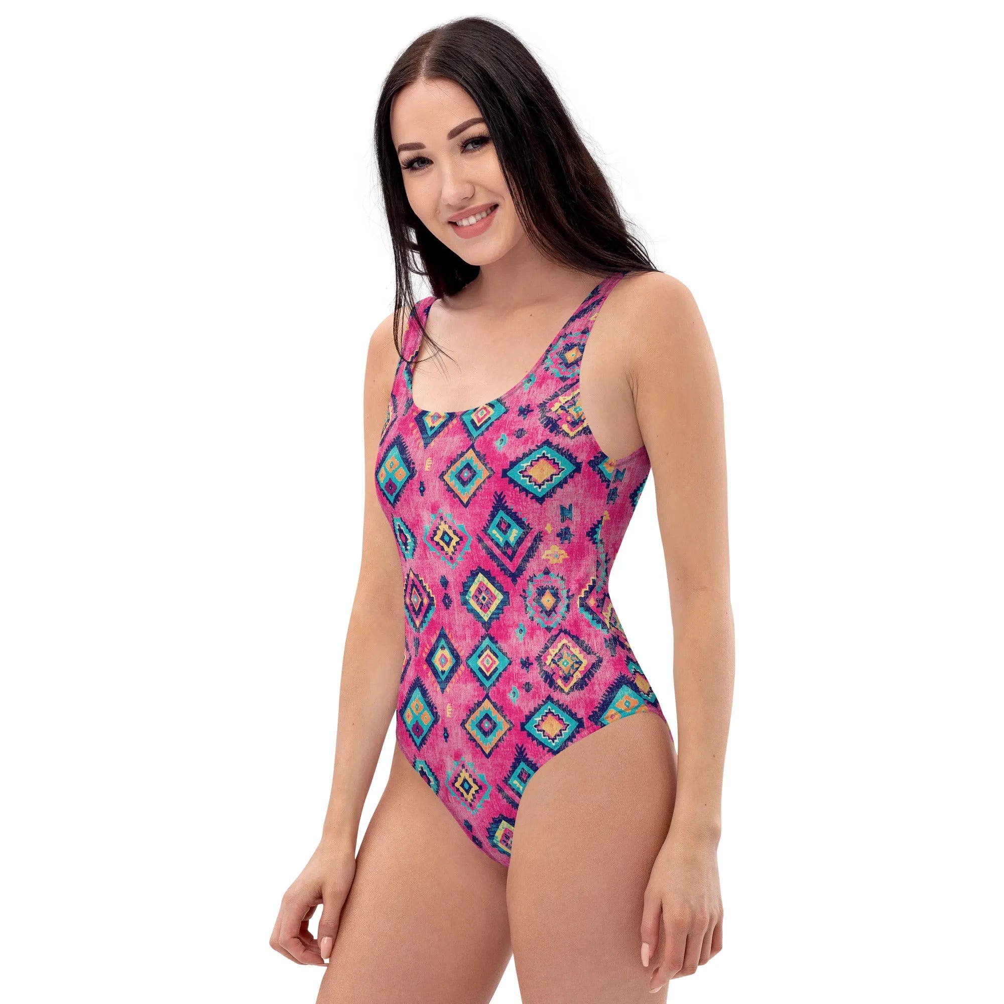 Turkish Kilim One-Piece Swimsuit - The Global Wanderer