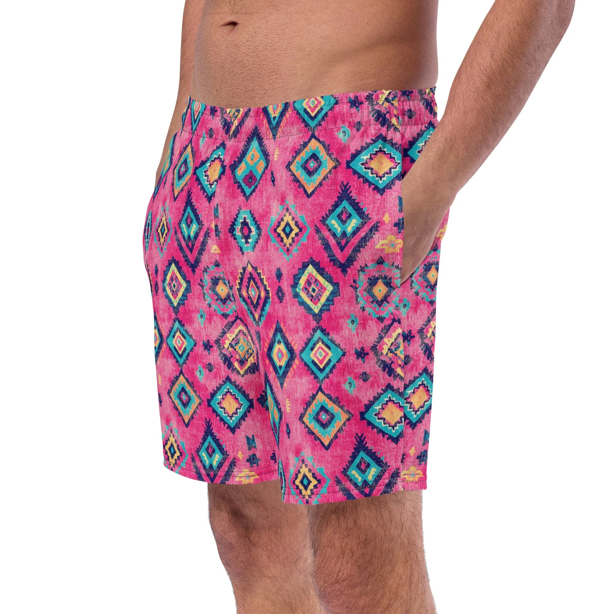 All-Over Print Recycled Swim Trunks - The Global Wanderer