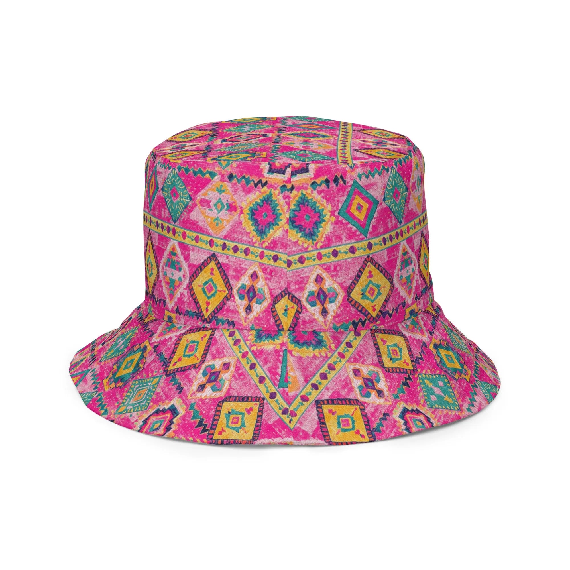 Turkish Kilim Reversible Bucket Hat - The Global Wanderer