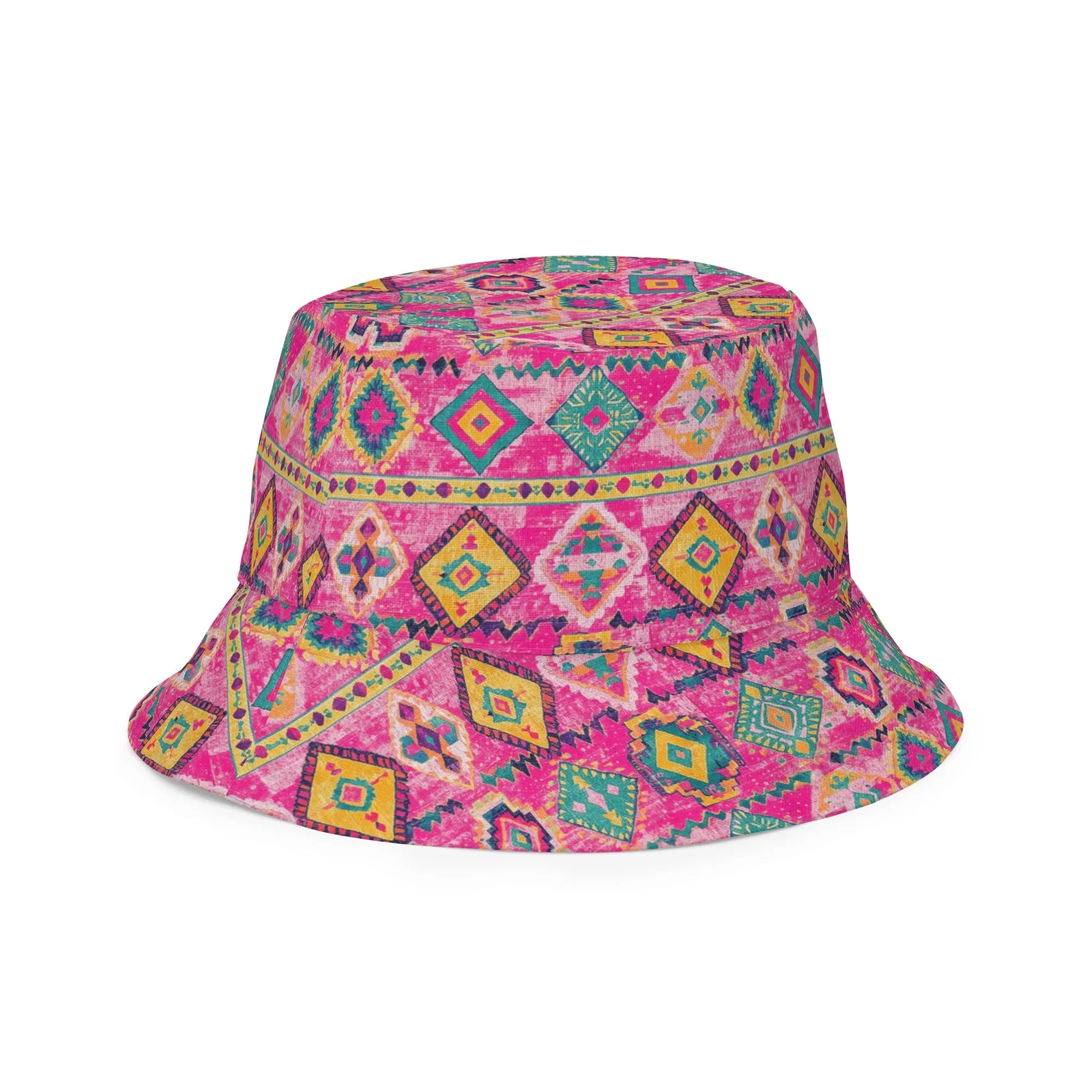 Turkish Kilim Reversible Bucket Hat - The Global Wanderer
