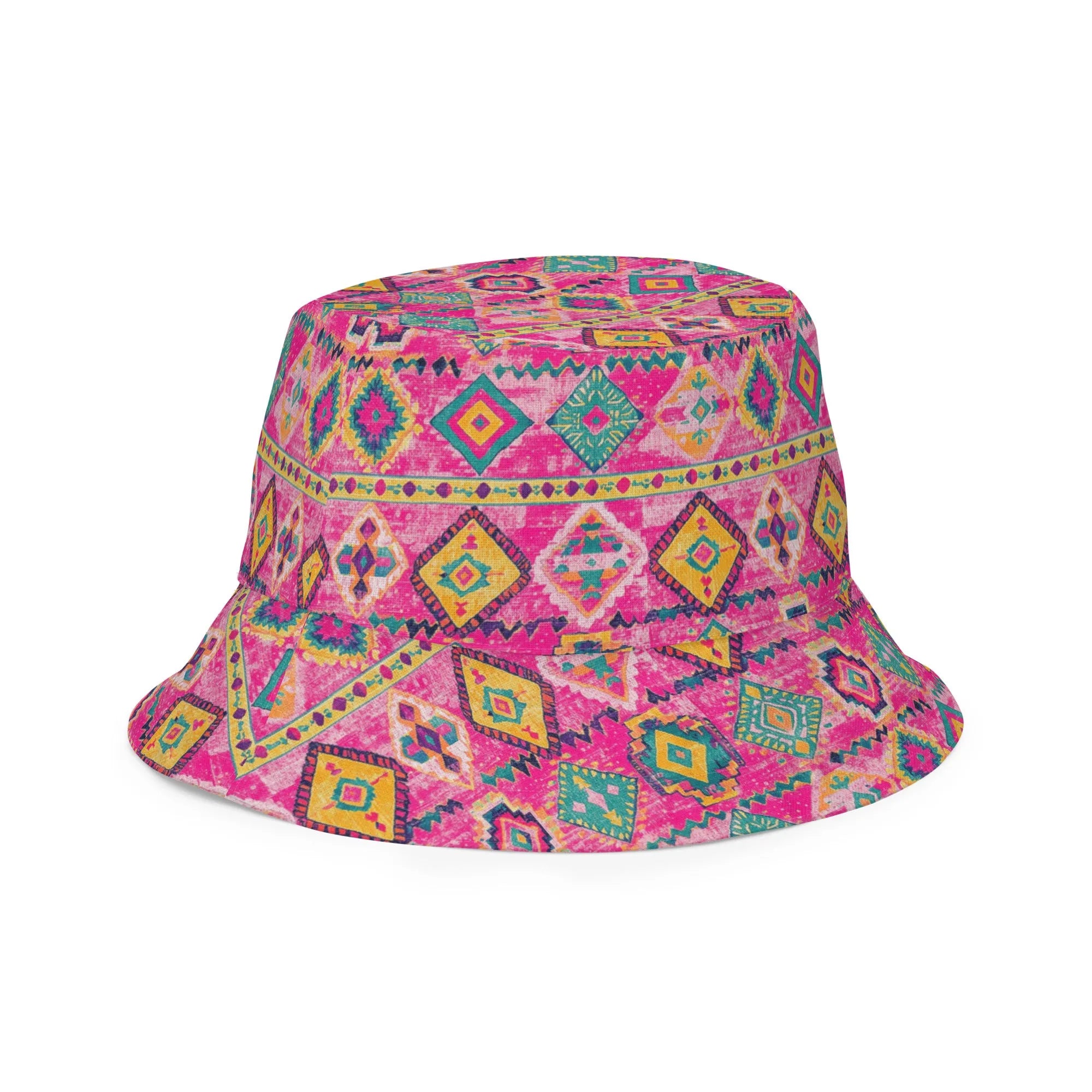 Turkish Kilim Reversible Bucket Hat - The Global Wanderer