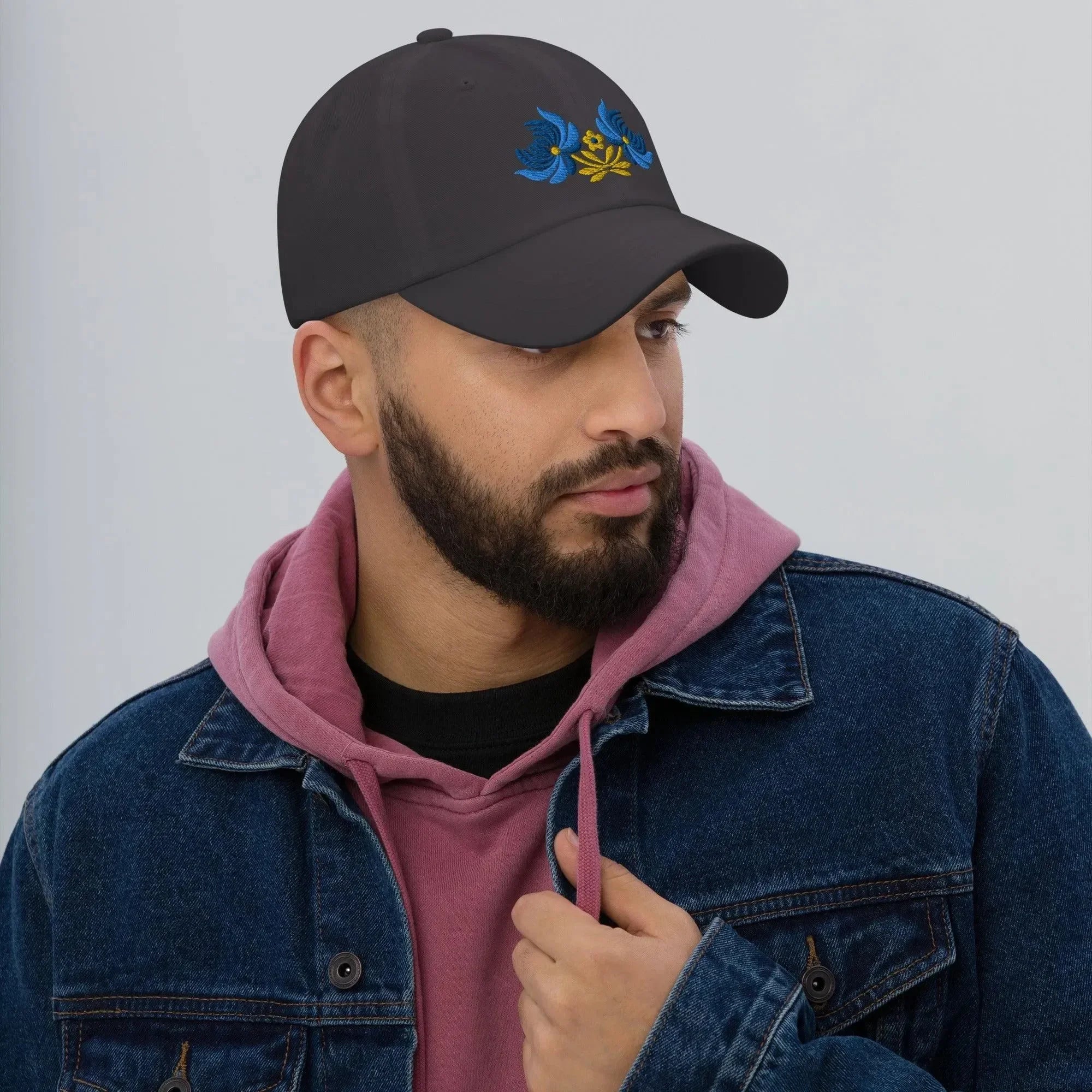 Ukrainian Folk Art Embroidered Dad Hat - The Global Wanderer