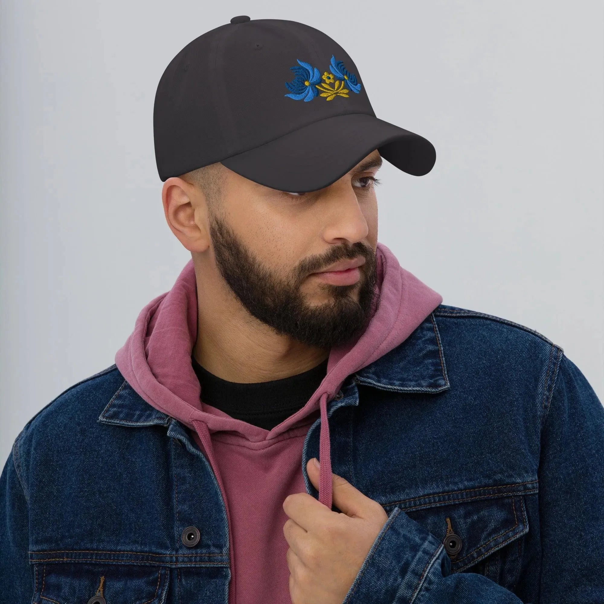 Ukrainian Folk Art Embroidered Dad Hat - The Global Wanderer