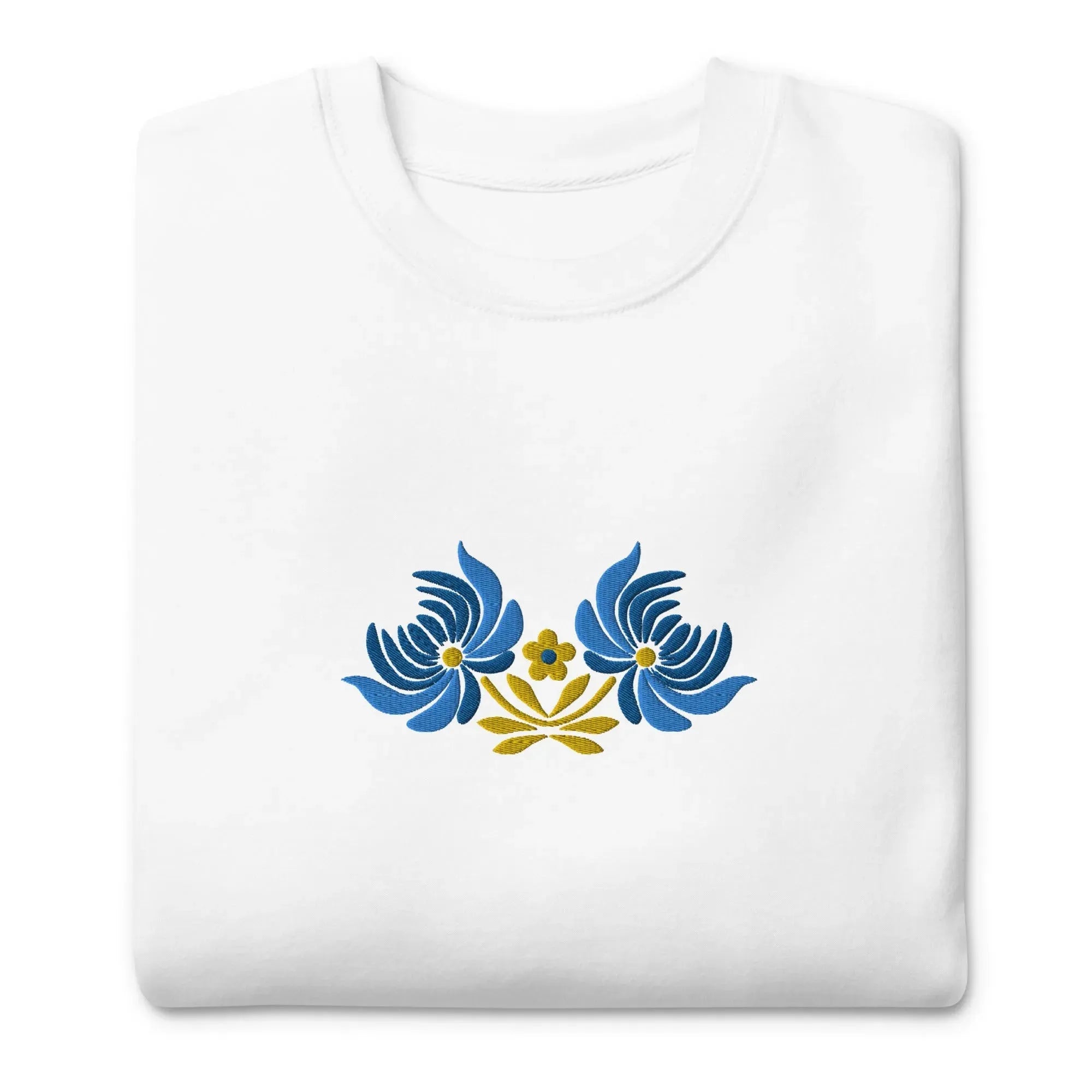 Ukrainian Folk Art Embroidered Sweatshirt - The Global Wanderer