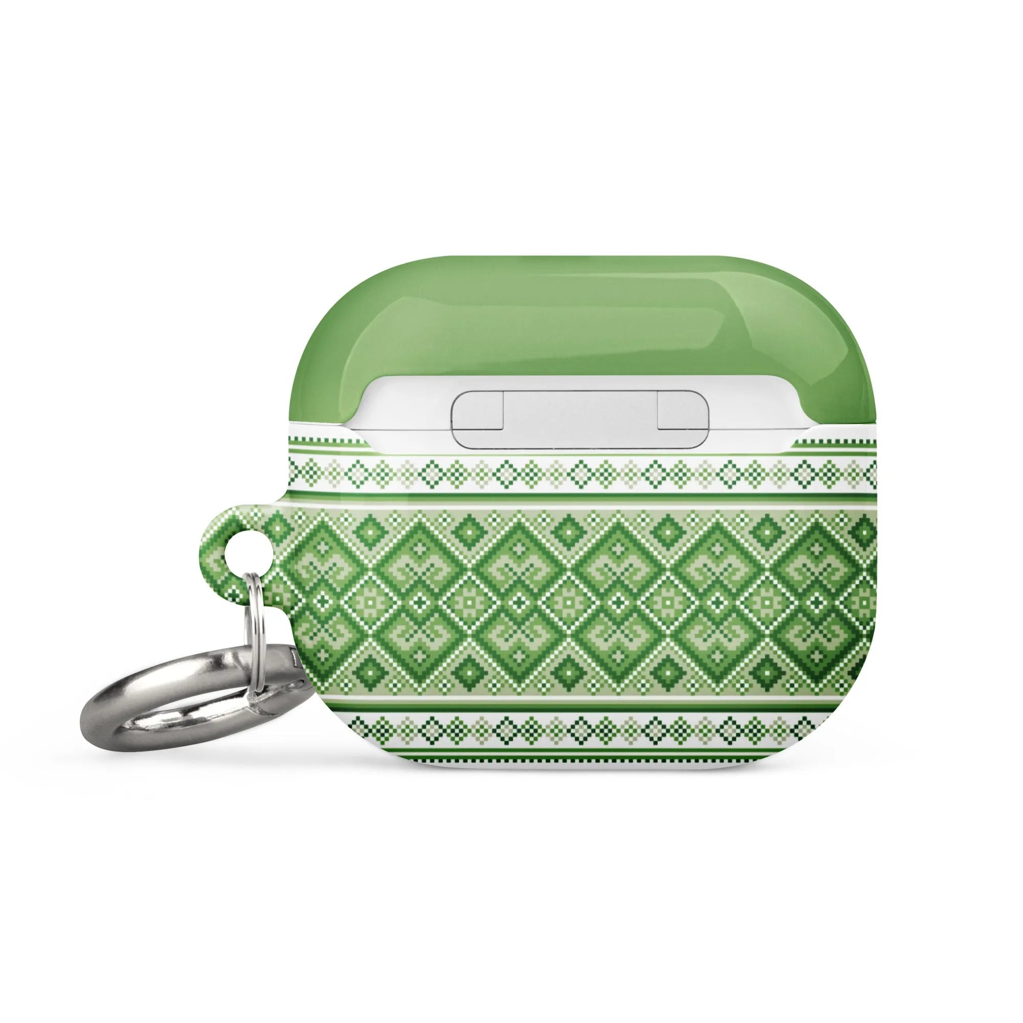 Ukrainian Vyshyvanka AirPod 3 Case - Green - The Global Wanderer