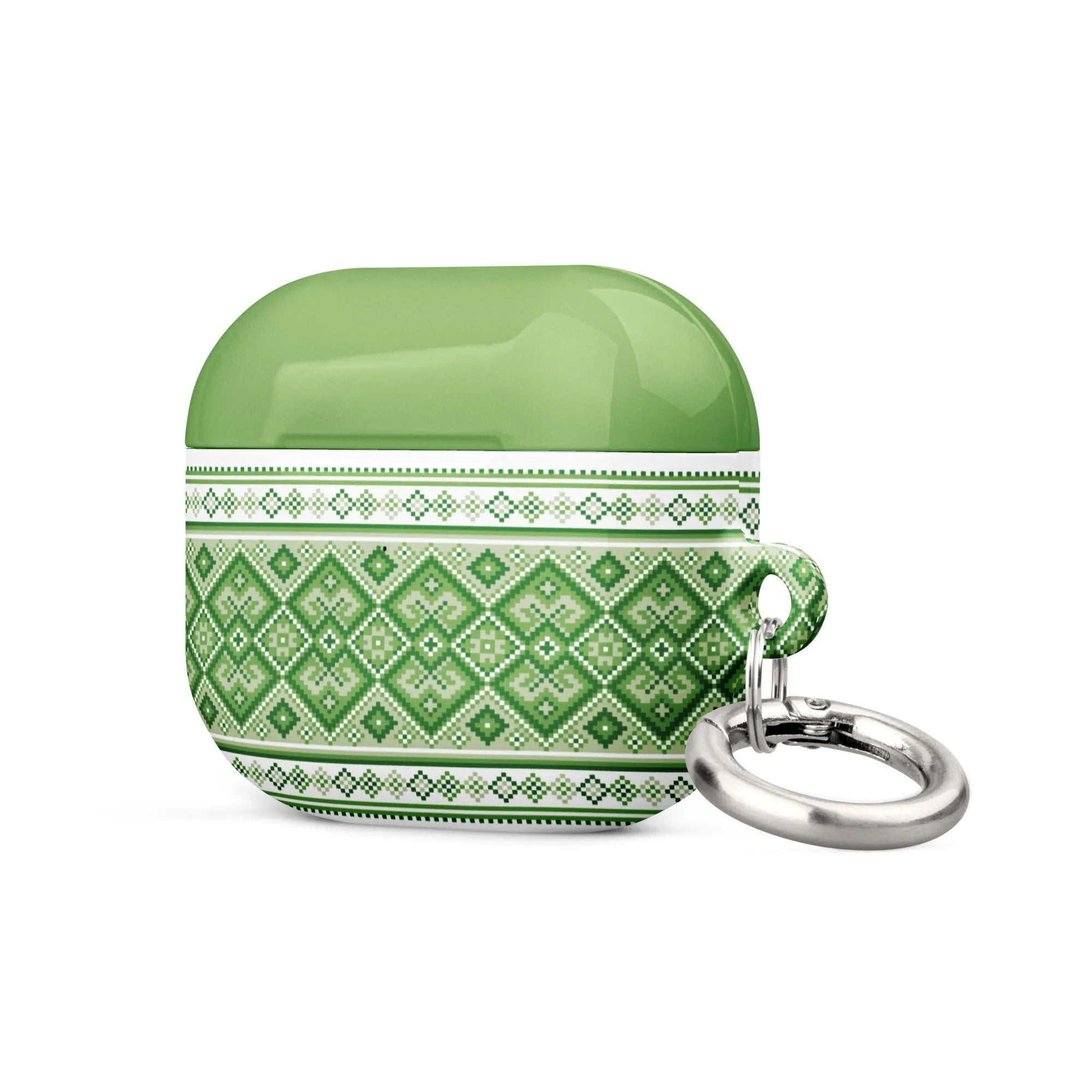 Ukrainian Vyshyvanka AirPod 3 Case - Green - The Global Wanderer