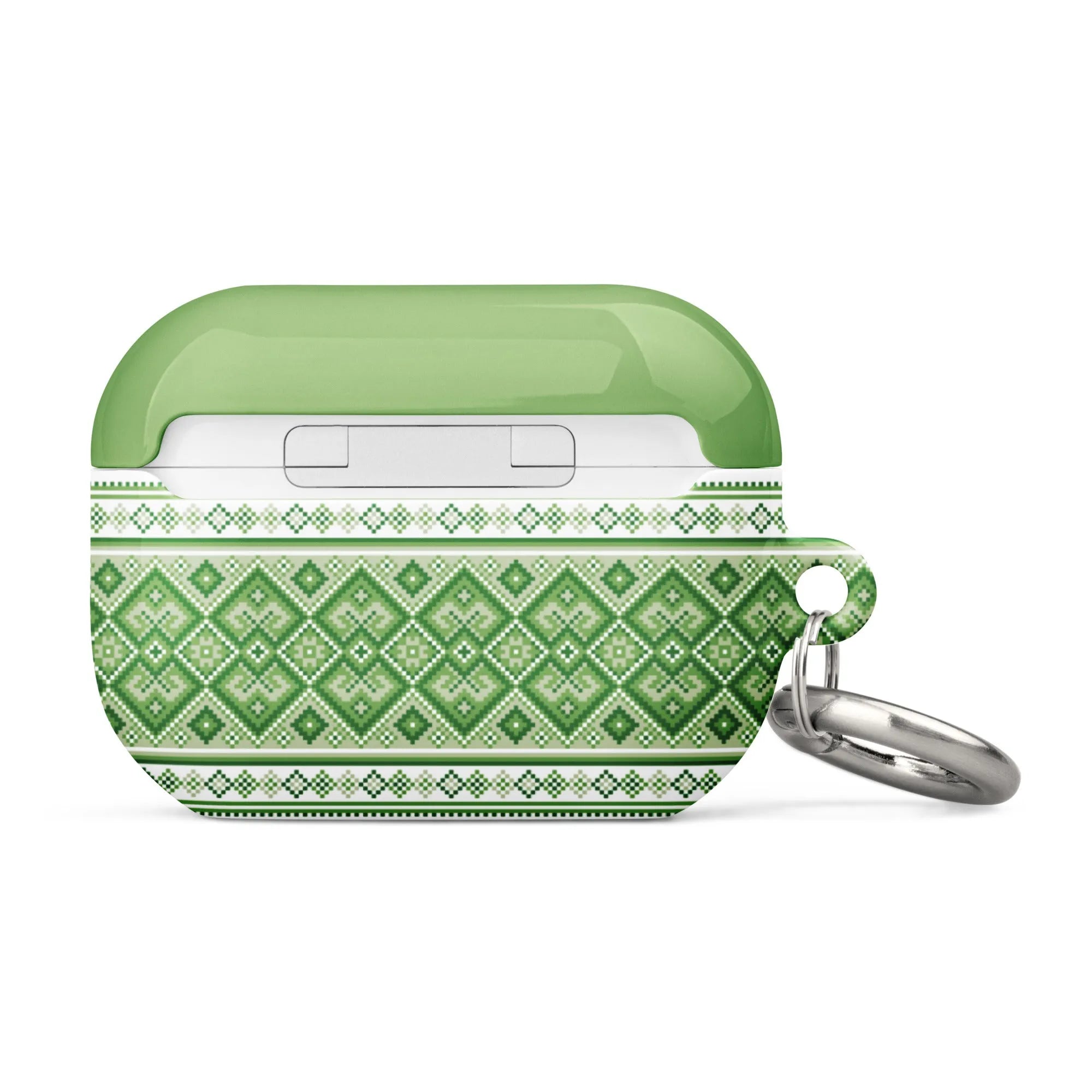 Ukrainian Vyshyvanka AirPod Pro 2 Case - Green - The Global Wanderer