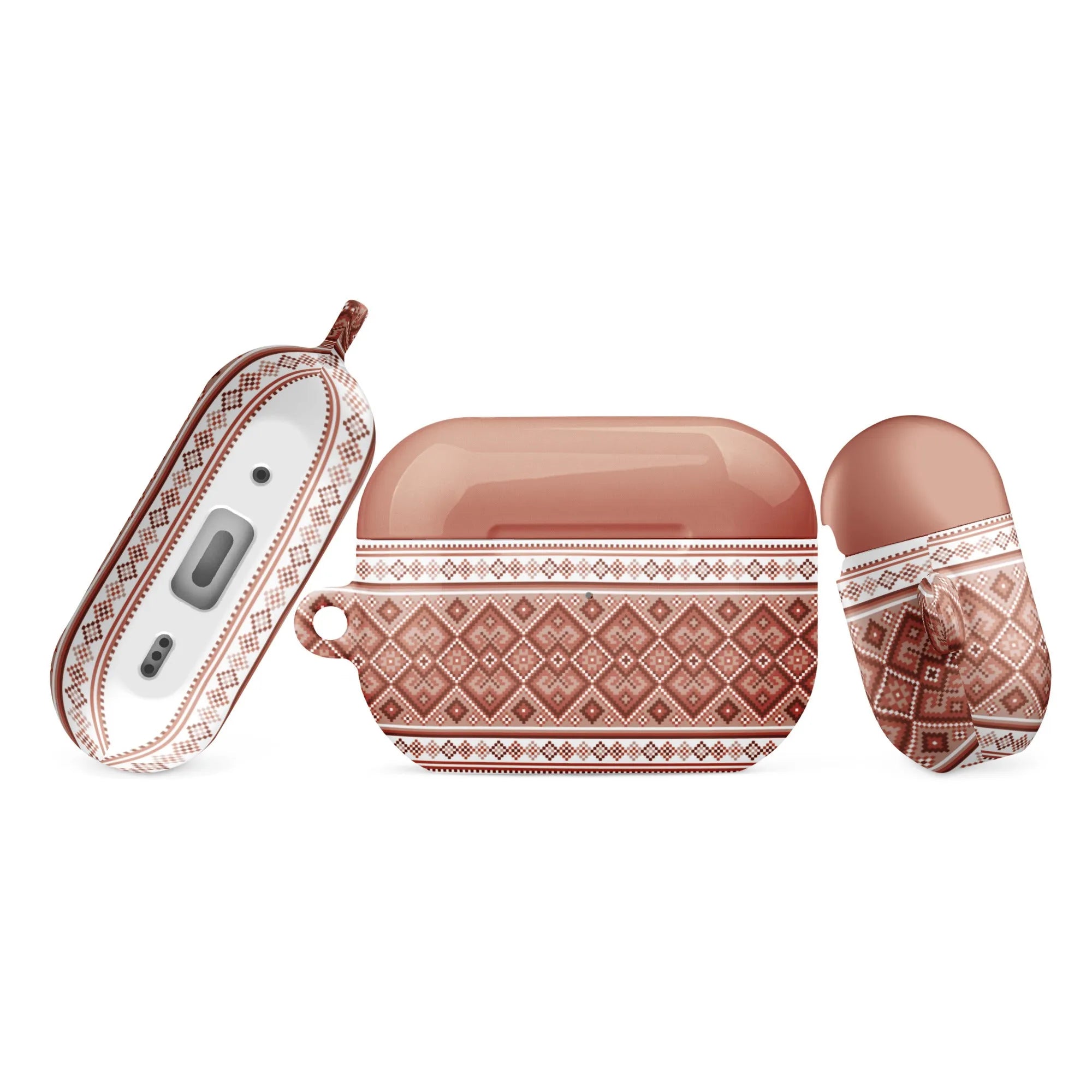 Ukrainian Vyshyvanka AirPod Pro 2 Case - Red - The Global Wanderer