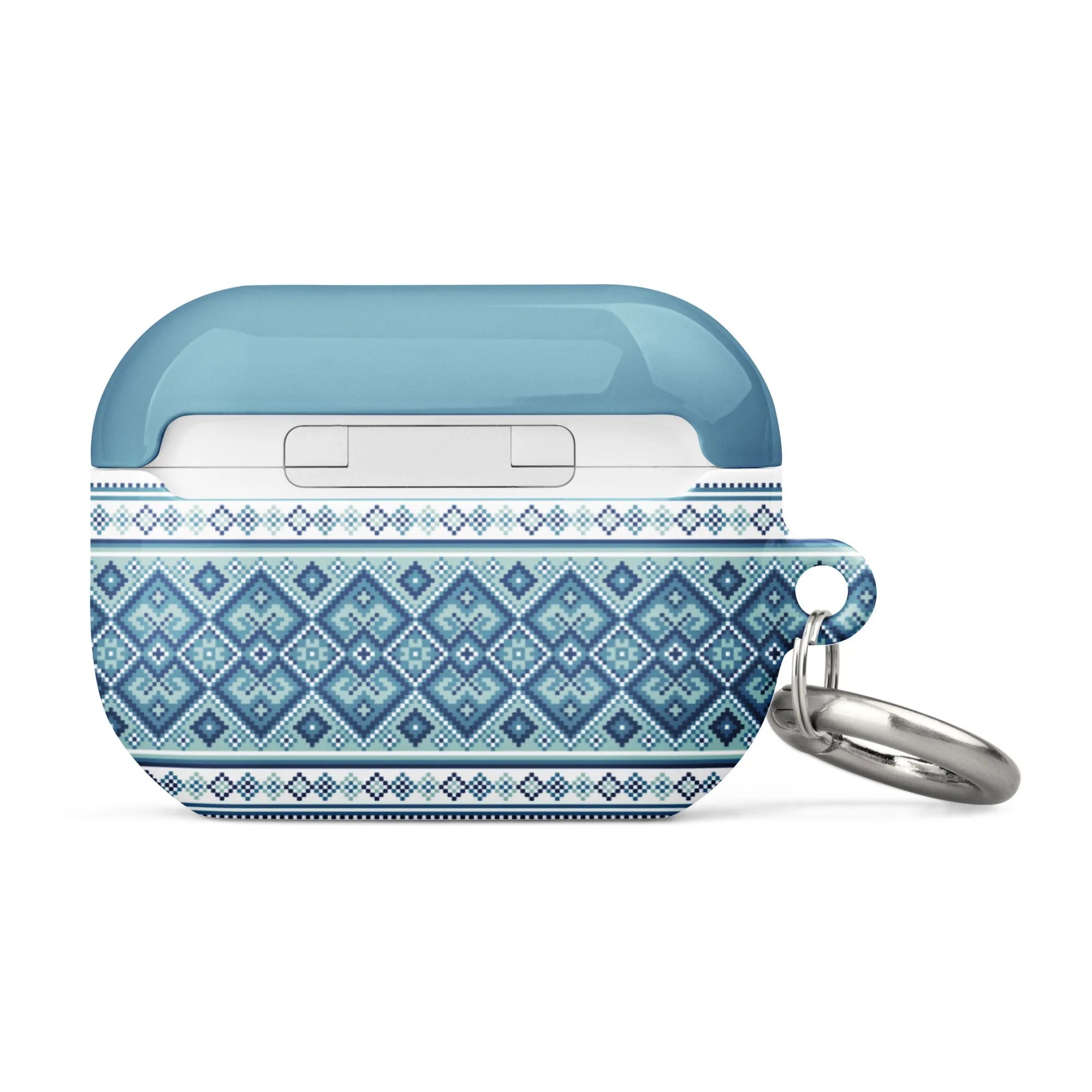 Ukrainian Vyshyvanka AirPod Pro 2 Case - Blue - The Global Wanderer