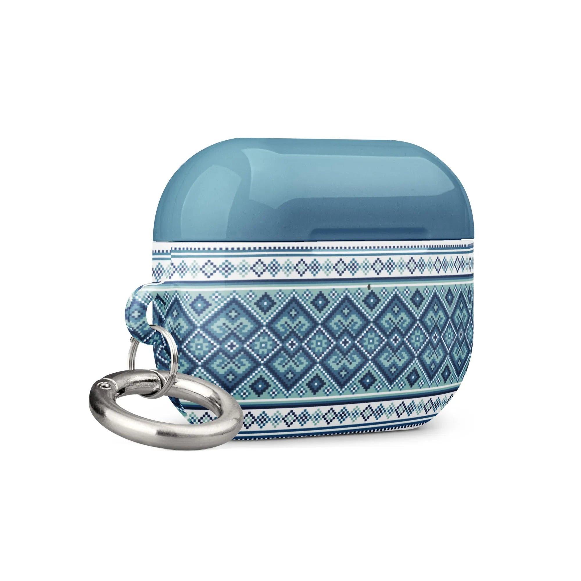 Ukrainian Vyshyvanka AirPod Pro 2 Case - Blue - The Global Wanderer