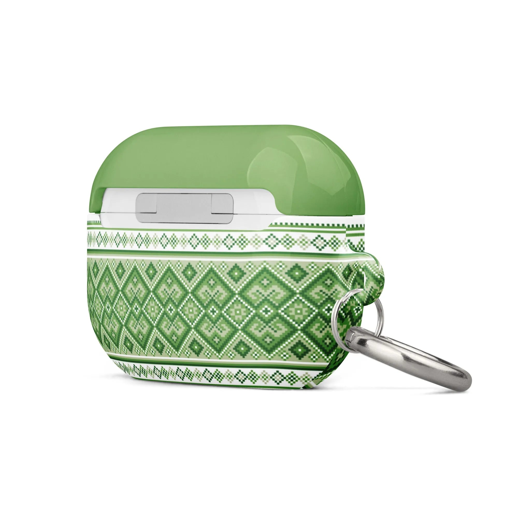 Ukrainian Vyshyvanka AirPod Pro 2 Case - Green - The Global Wanderer