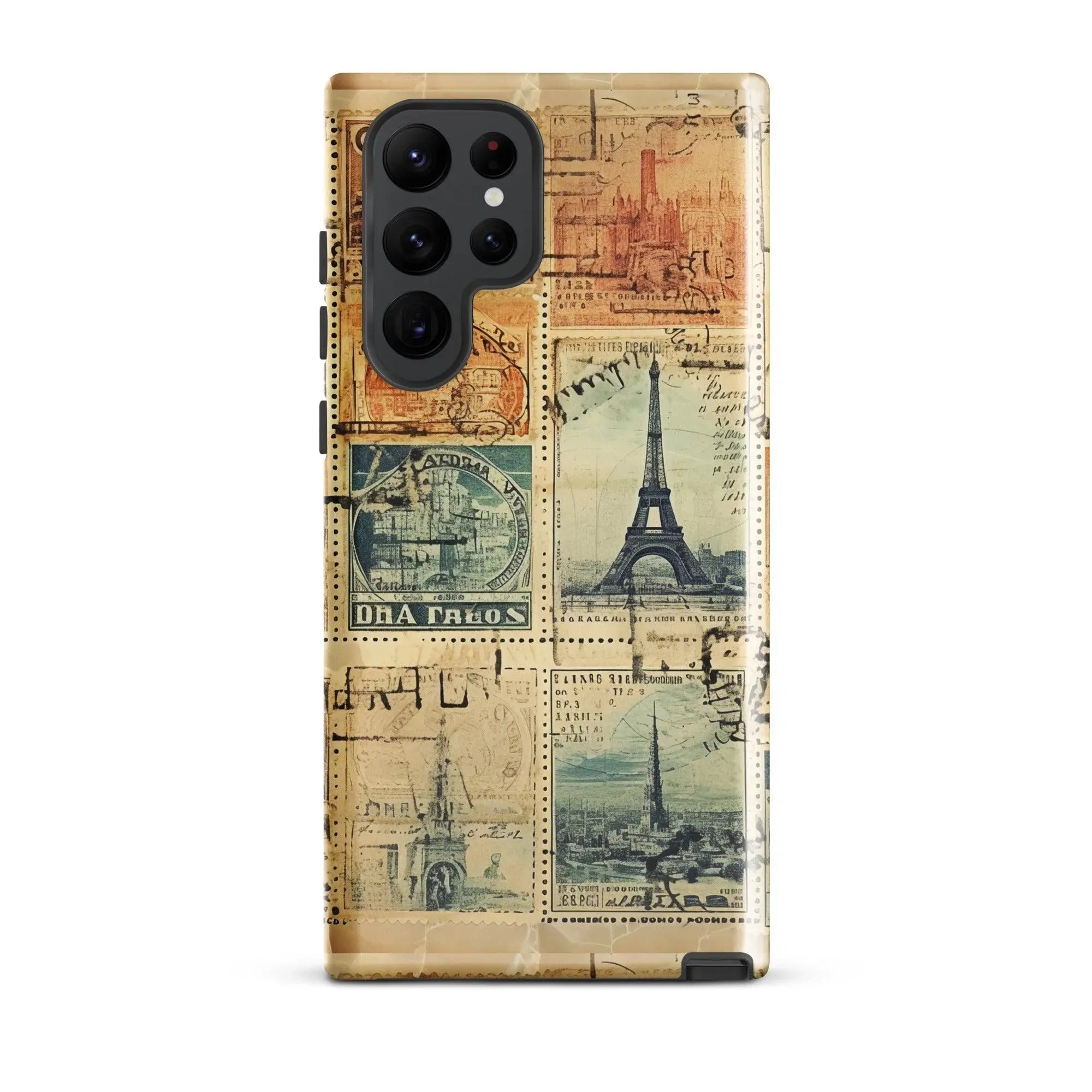 Vintage Travel Stamps Tough Samsung® Case - The Global Wanderer