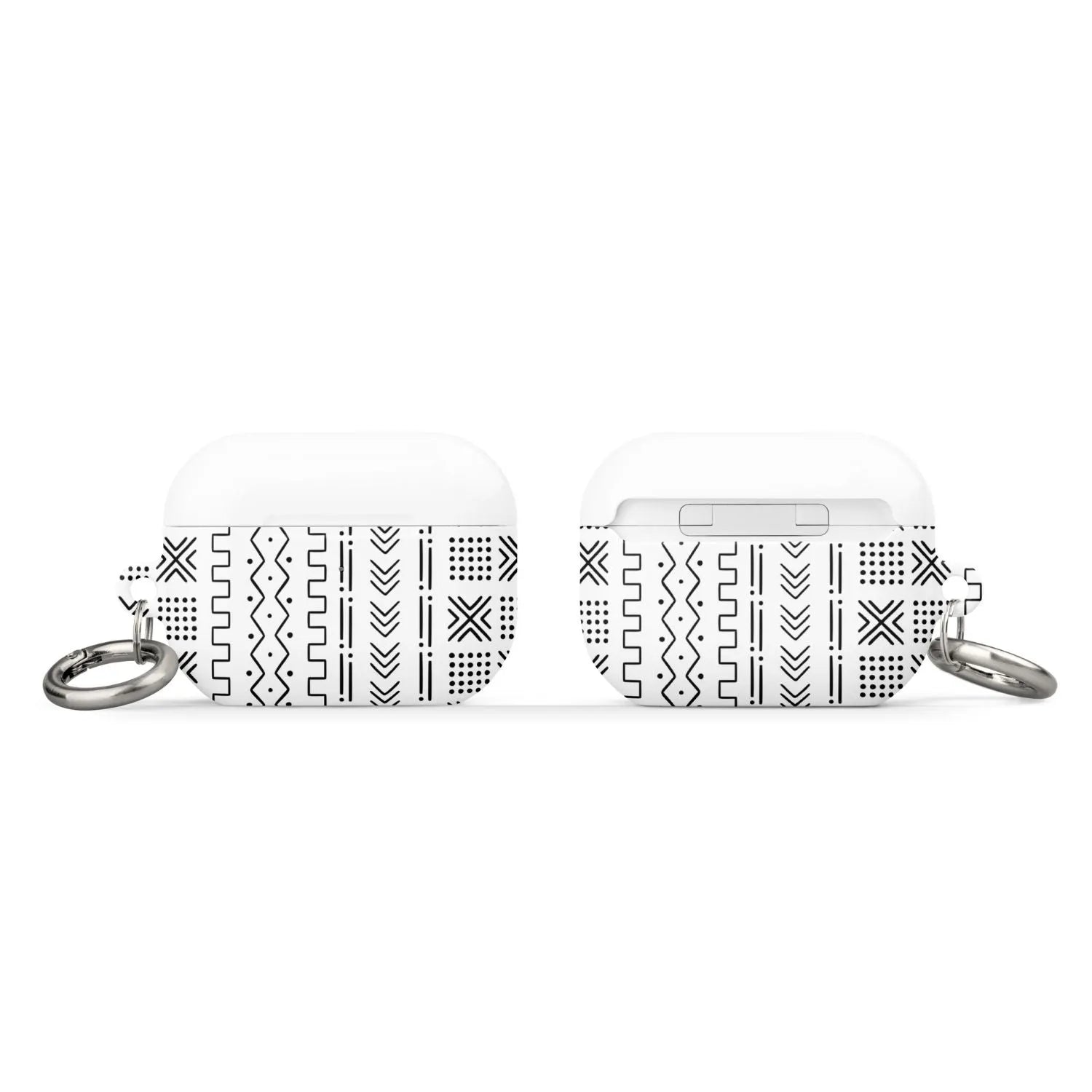 White Mud Cloth AirPod Pro 2 Case - The Global Wanderer