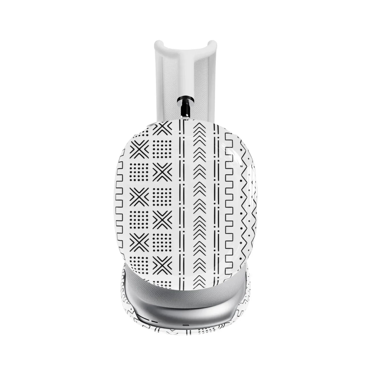 White Mud Cloth AirPods Max Case - The Global Wanderer